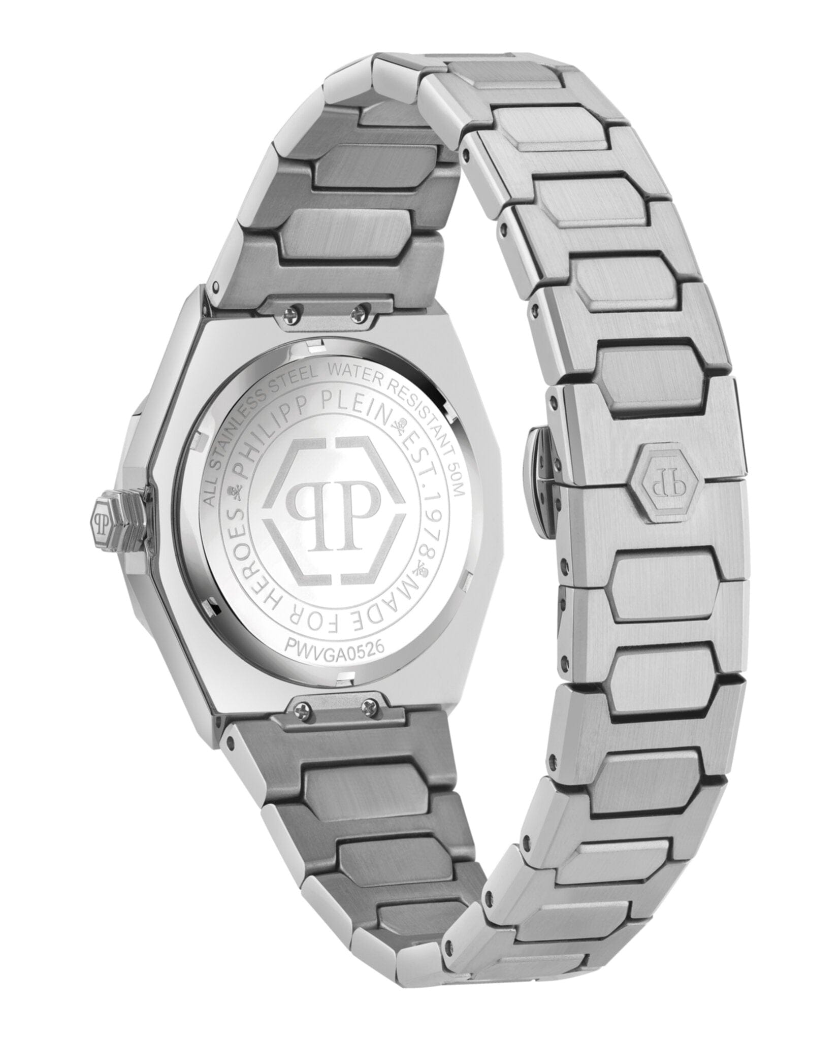 Philipp Plein Womens Stainless Steel 36 mm Bracelet Fashion Watch