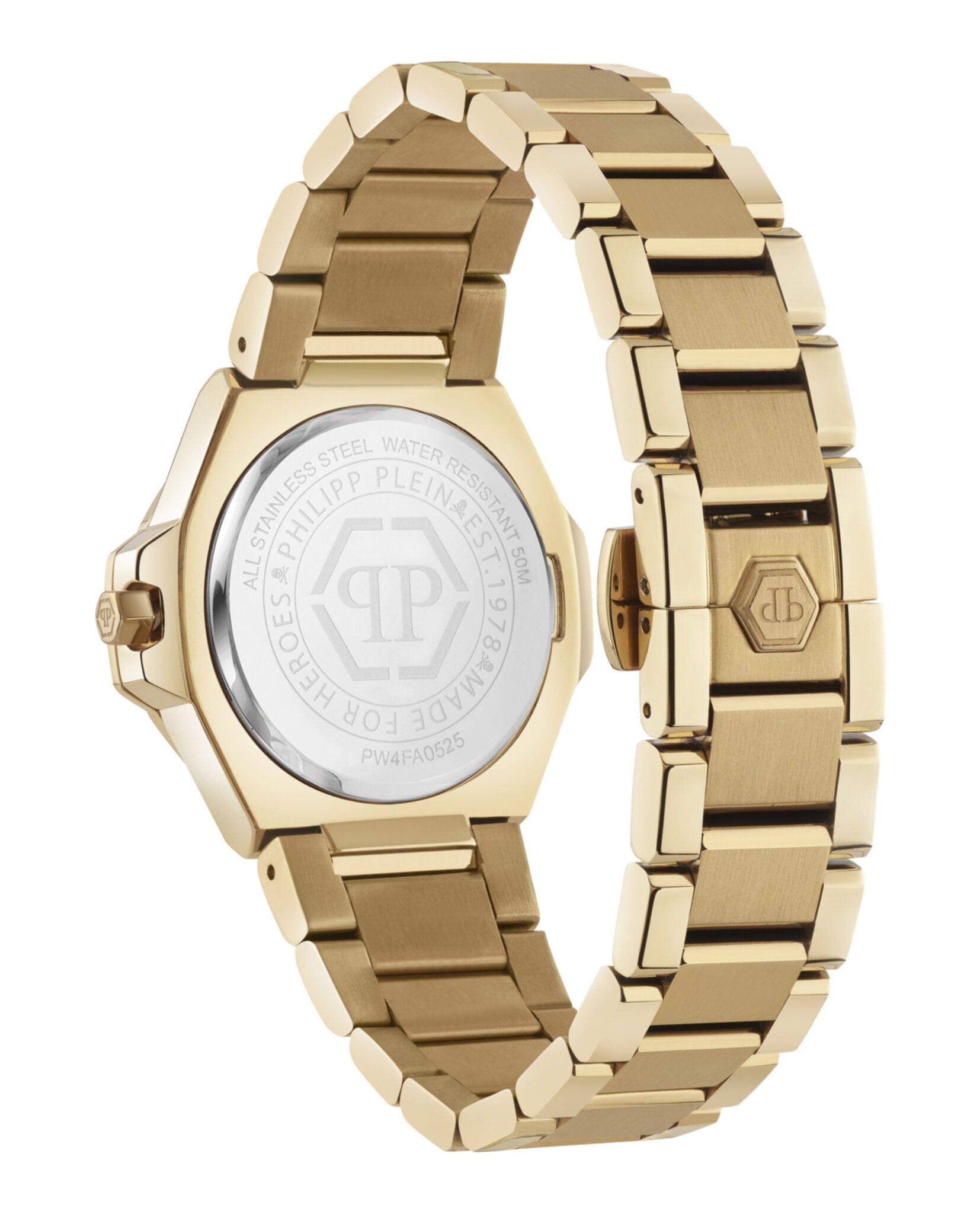 Philipp Plein Womens Gold 33 mm Bracelet Fashion Watch