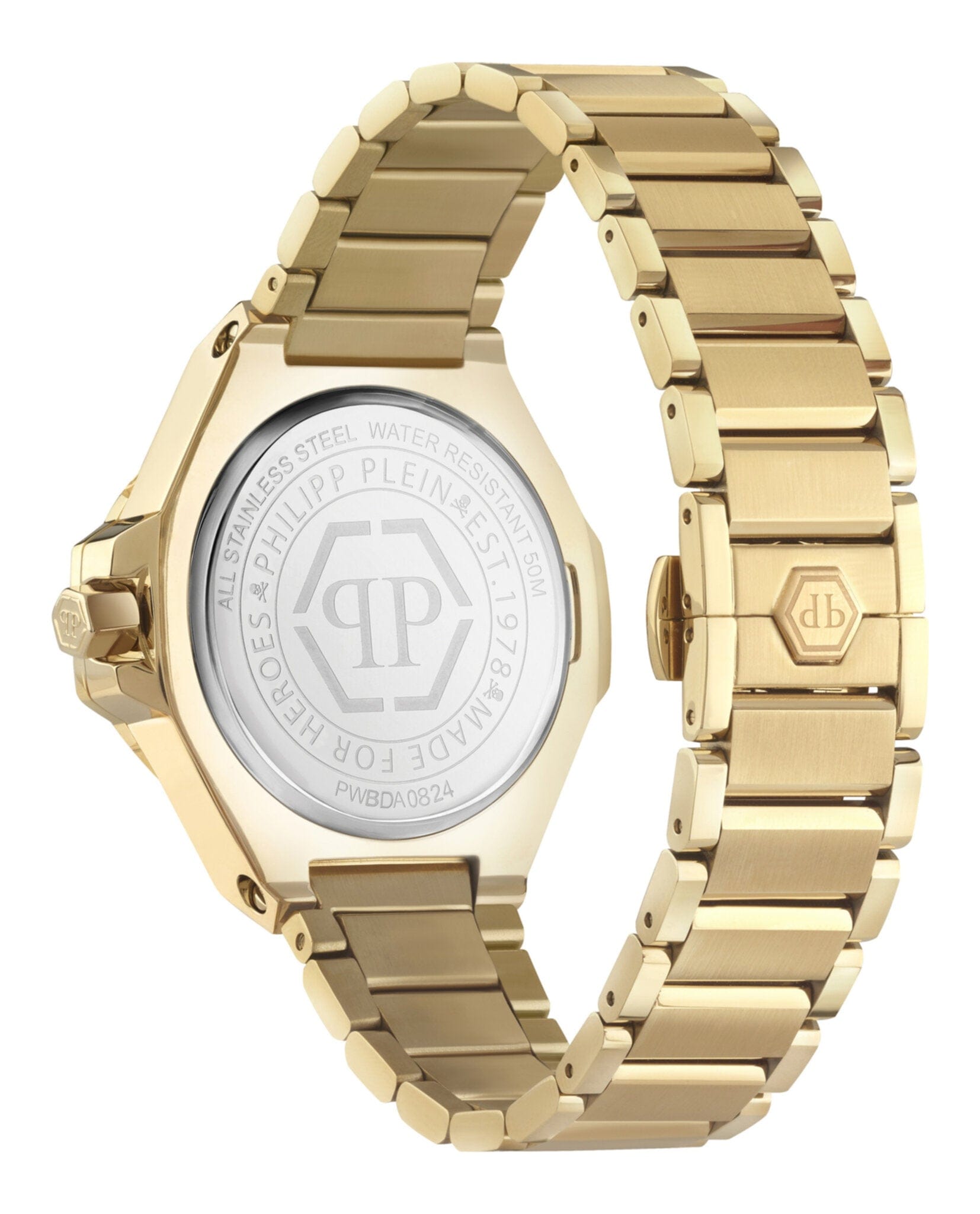 Philipp Plein Womens Gold 39 mm Bracelet Fashion Watch