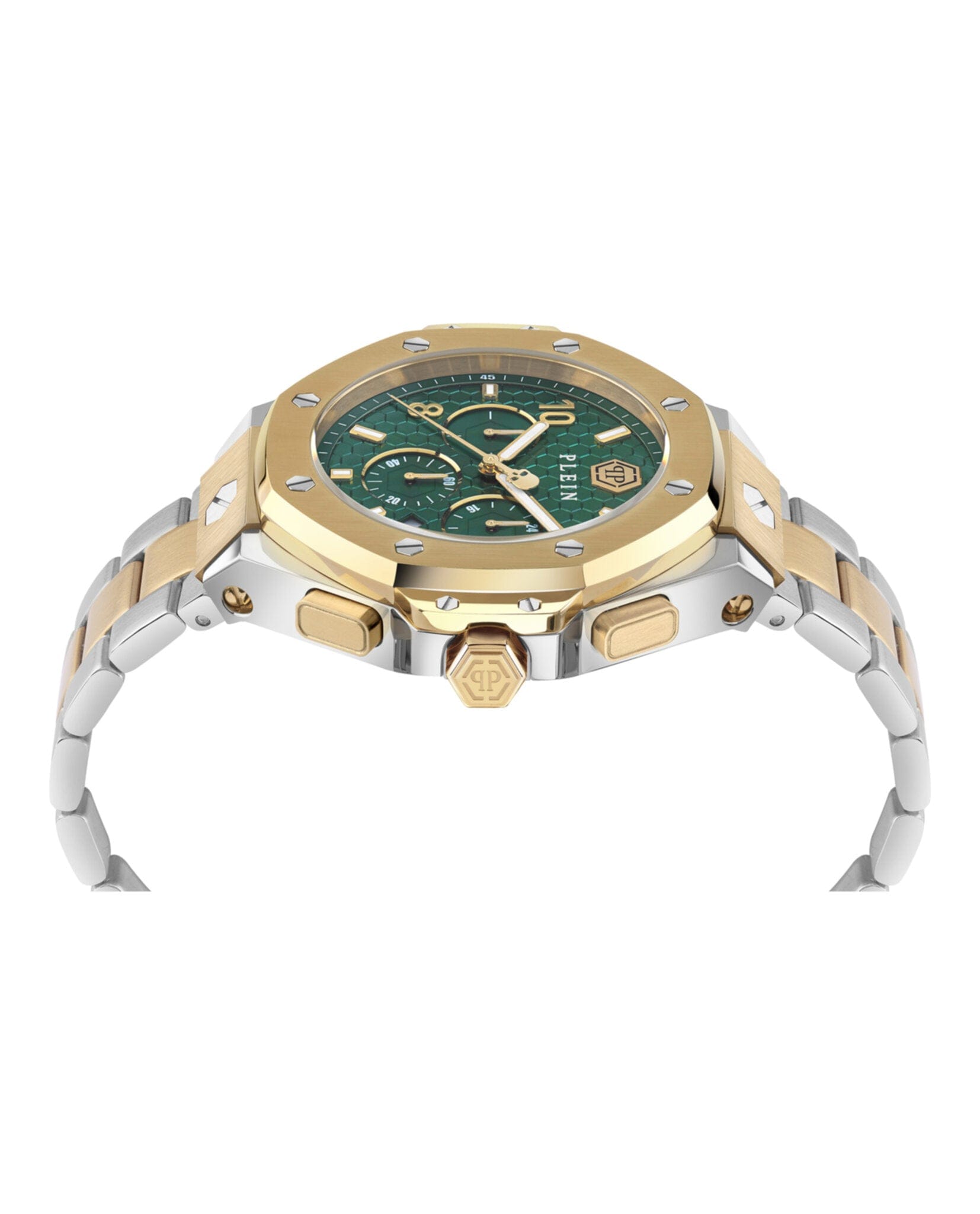 Philipp Plein Mens Two Tone 46 mm Bracelet Fashion Watch