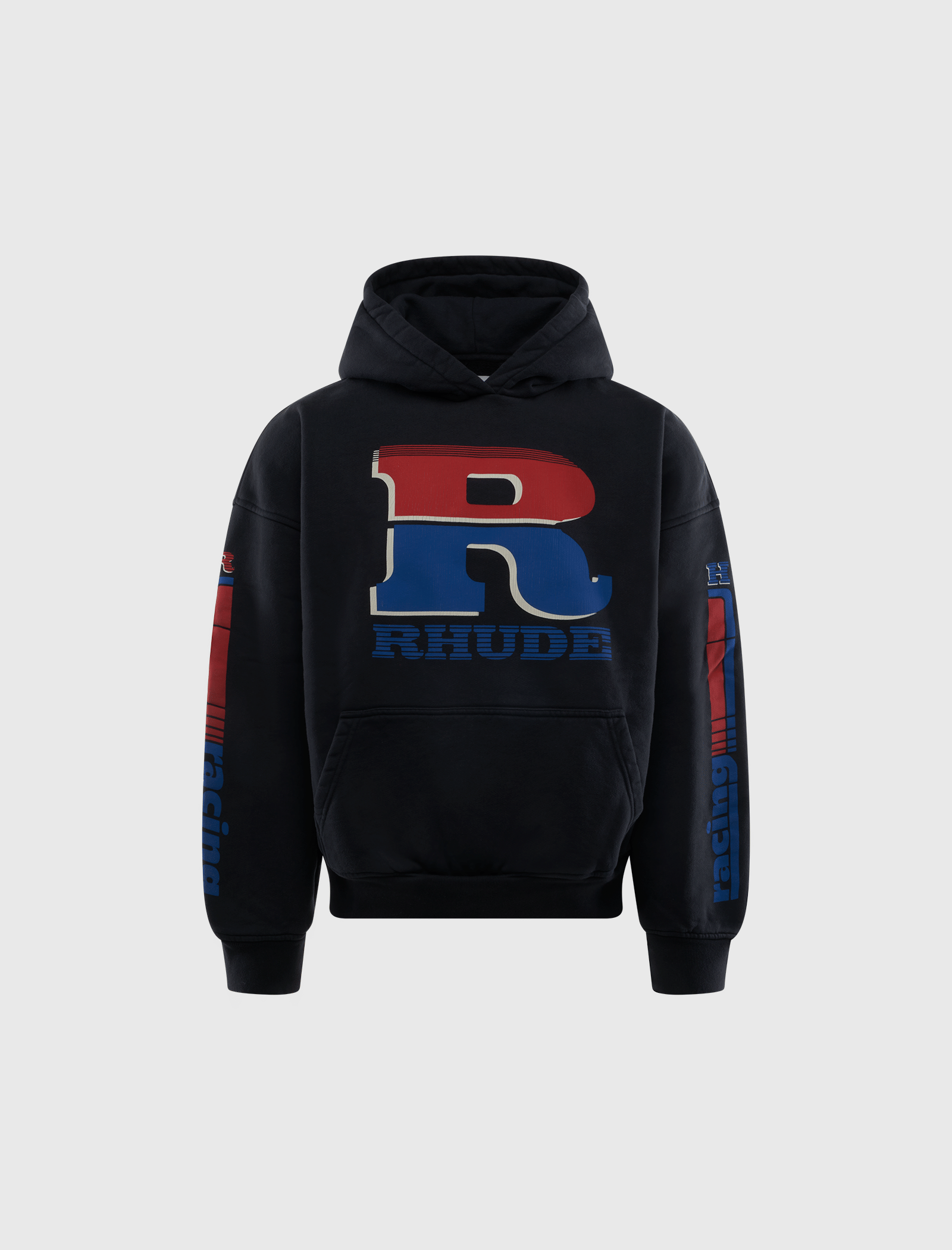 RHUDE SPLIT PETROL LOGO HOODIE
