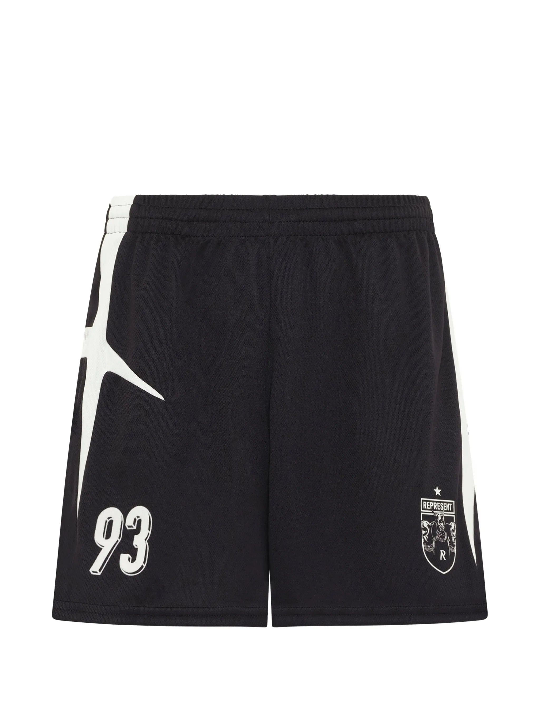 Represent Star Football panelled shorts