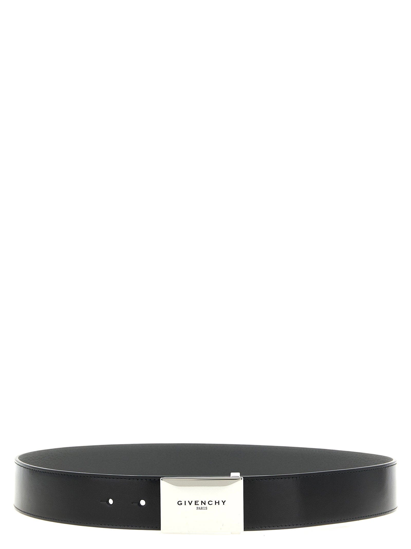 Givenchy Reversible Calf Leather Belt — Black