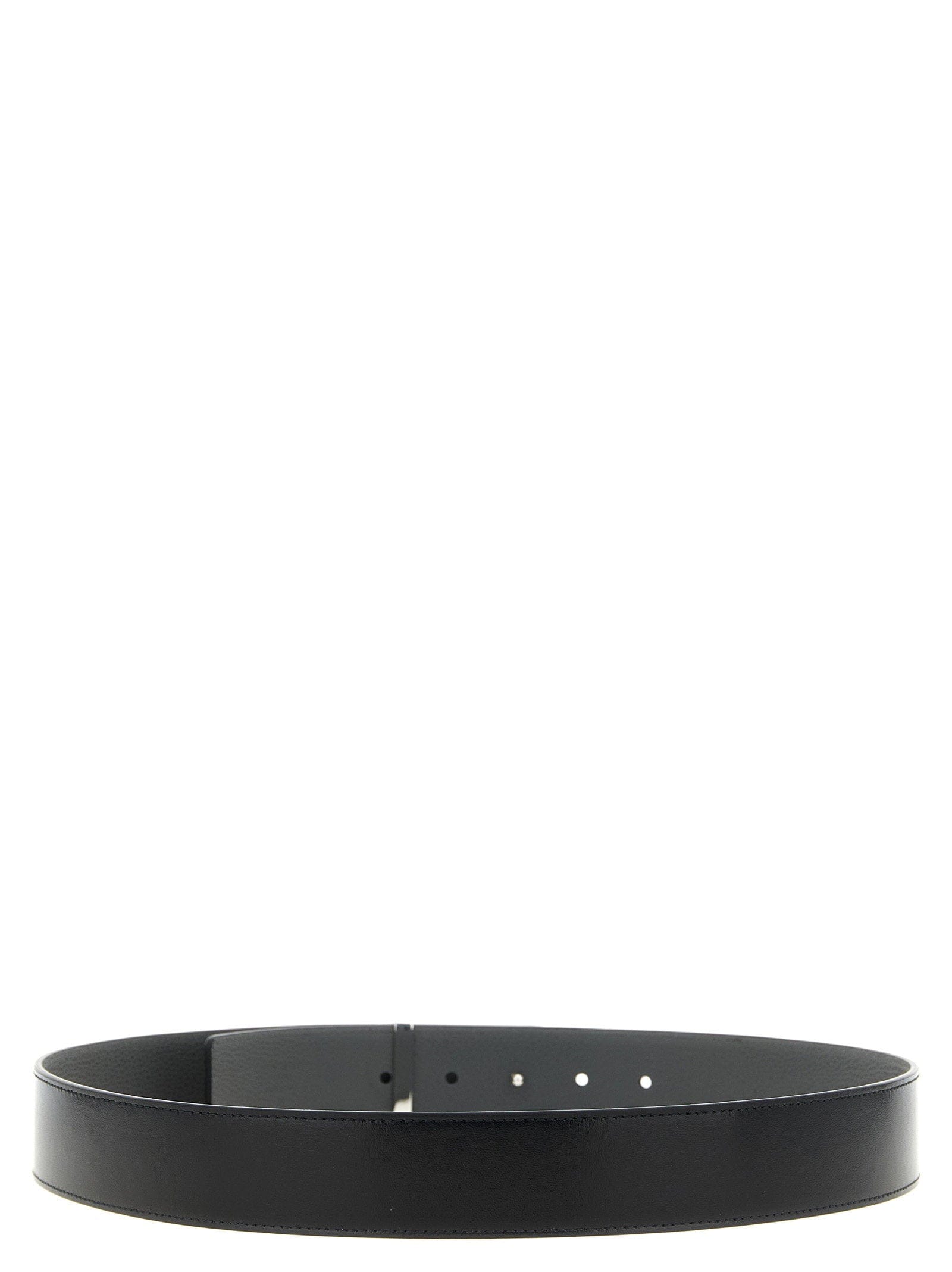 Givenchy Reversible Calf Leather Belt — Black