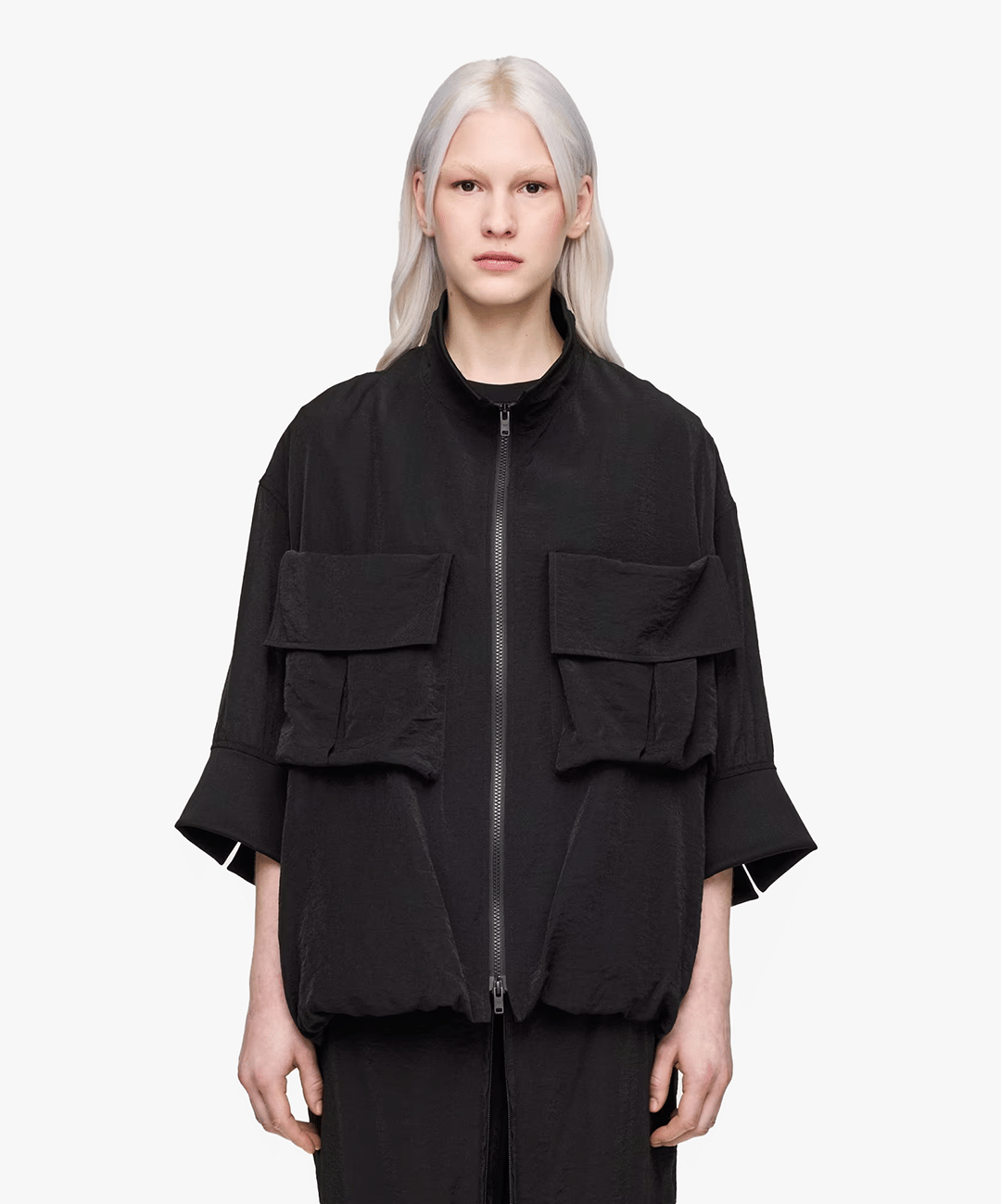 Y - 3 | Y - 3 UT SHORT SLEEVE TRACK TOP { BLACK