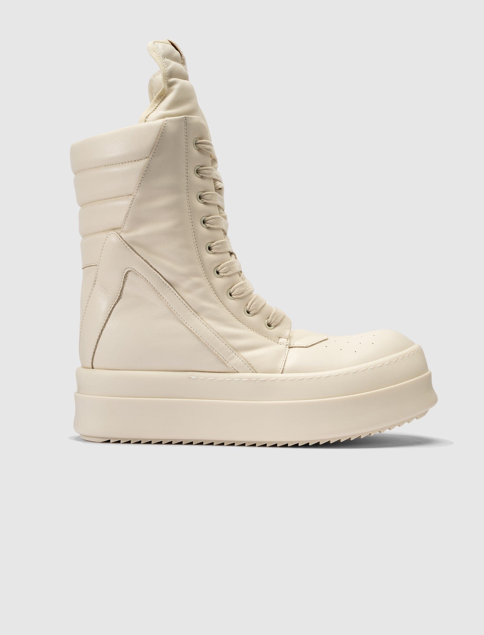 RICK OWENS Mainline MEGA GEOBASKET MILK