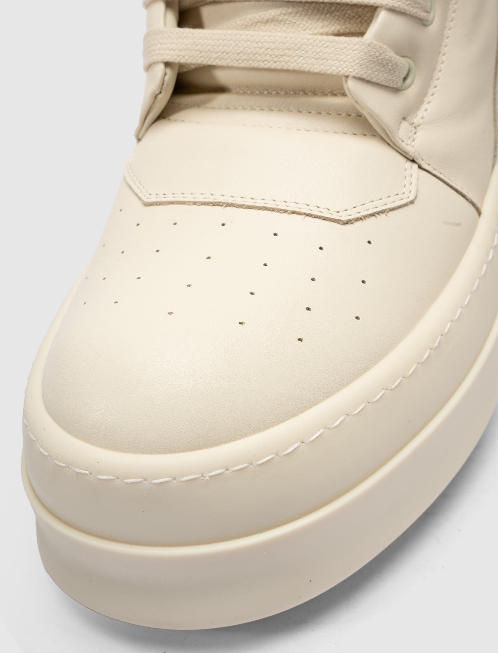 RICK OWENS Mainline MEGA GEOBASKET MILK