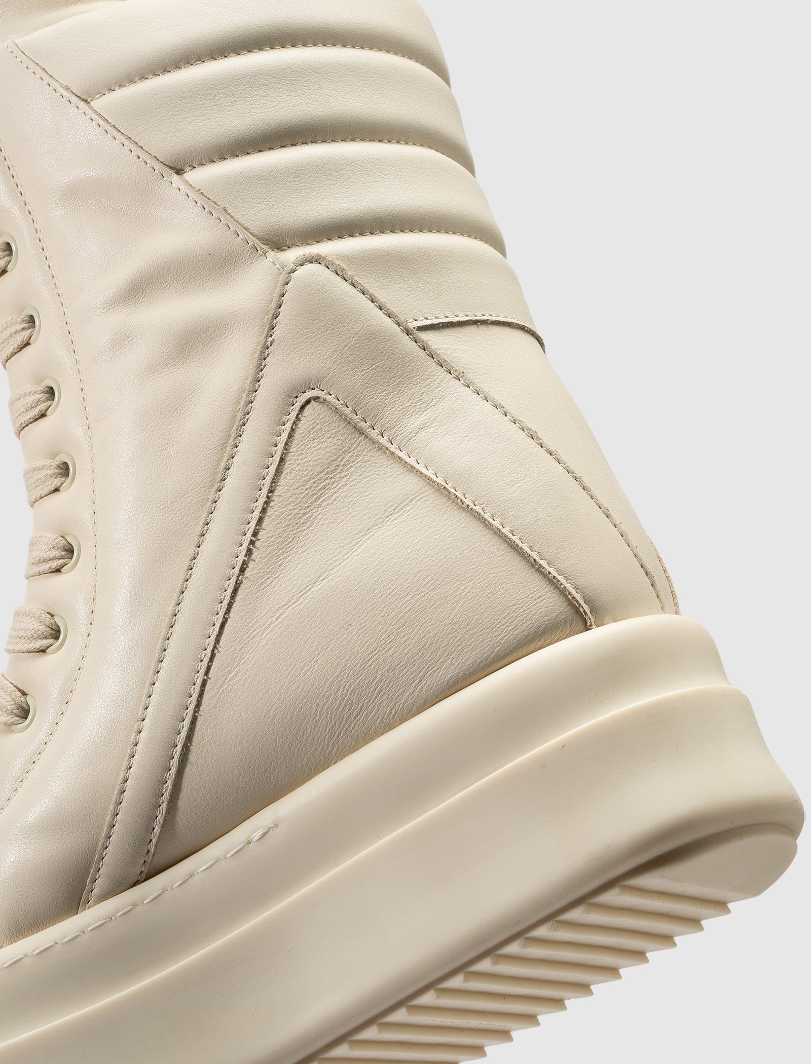RICK OWENS Mainline MEGA GEOBASKET MILK
