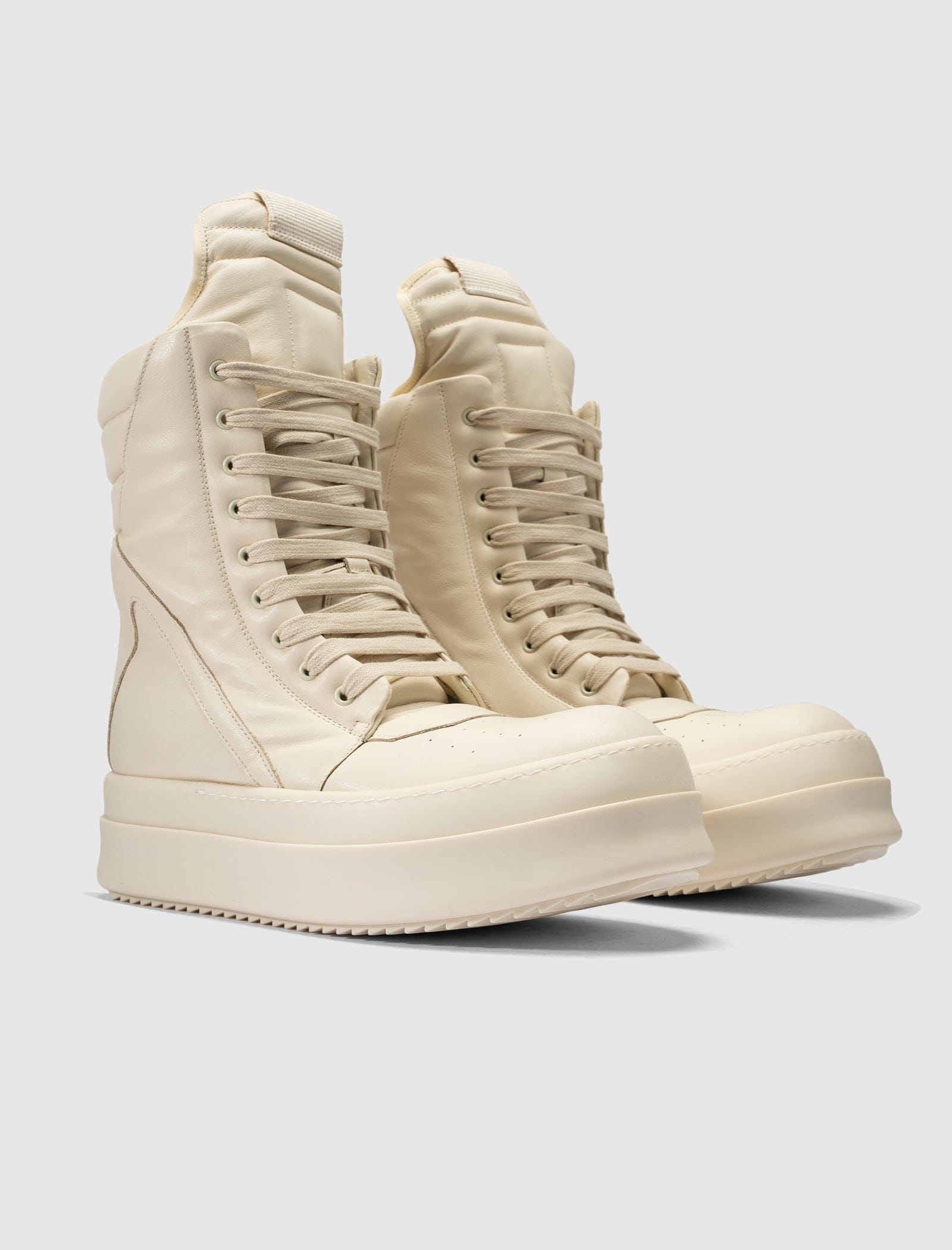 RICK OWENS Mainline MEGA GEOBASKET MILK
