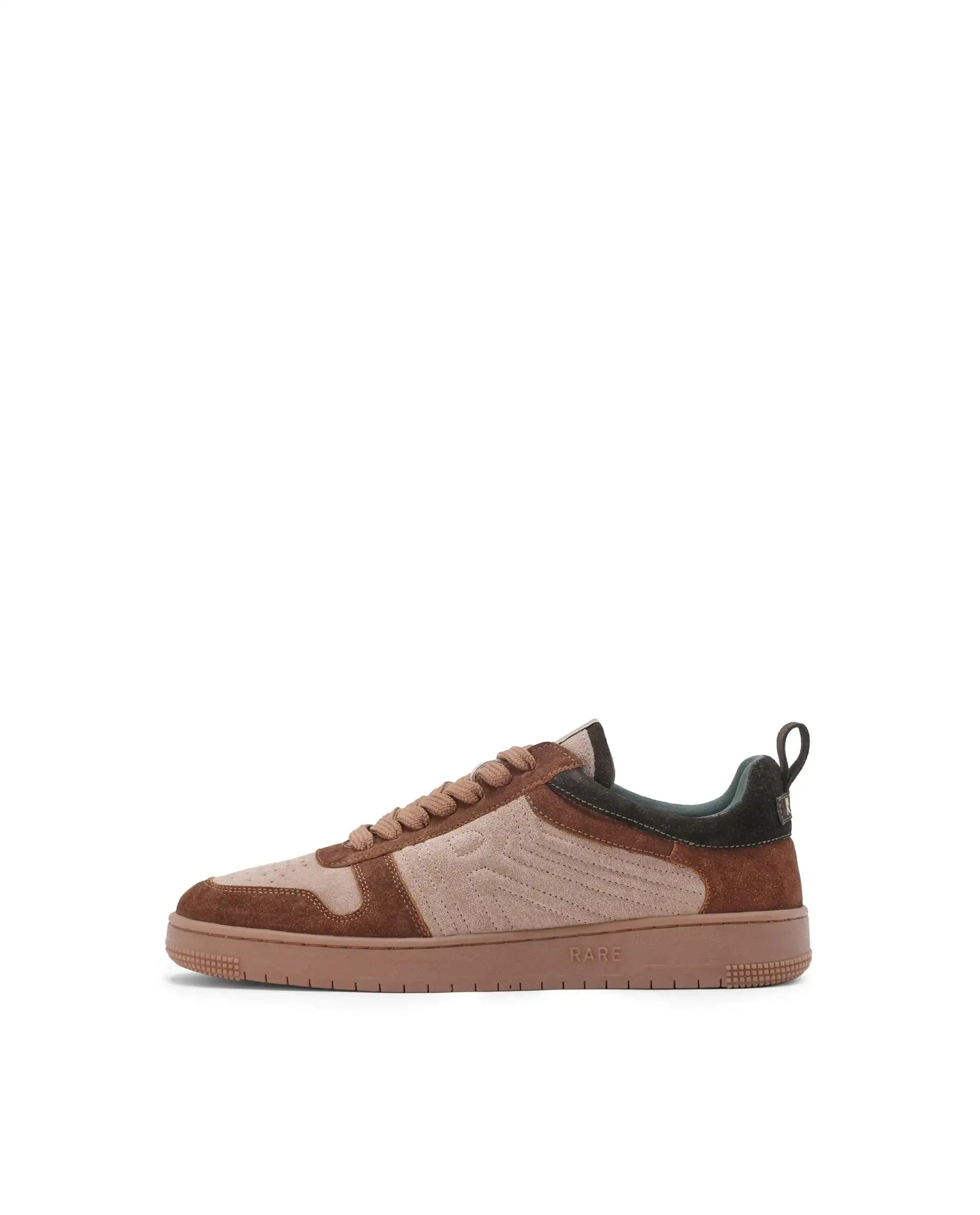 RAREZ Rare Rabbit Men's Banes Beige /Tan Genuine Suede Leather Low - Top Lace Up Sneaker Shoes
