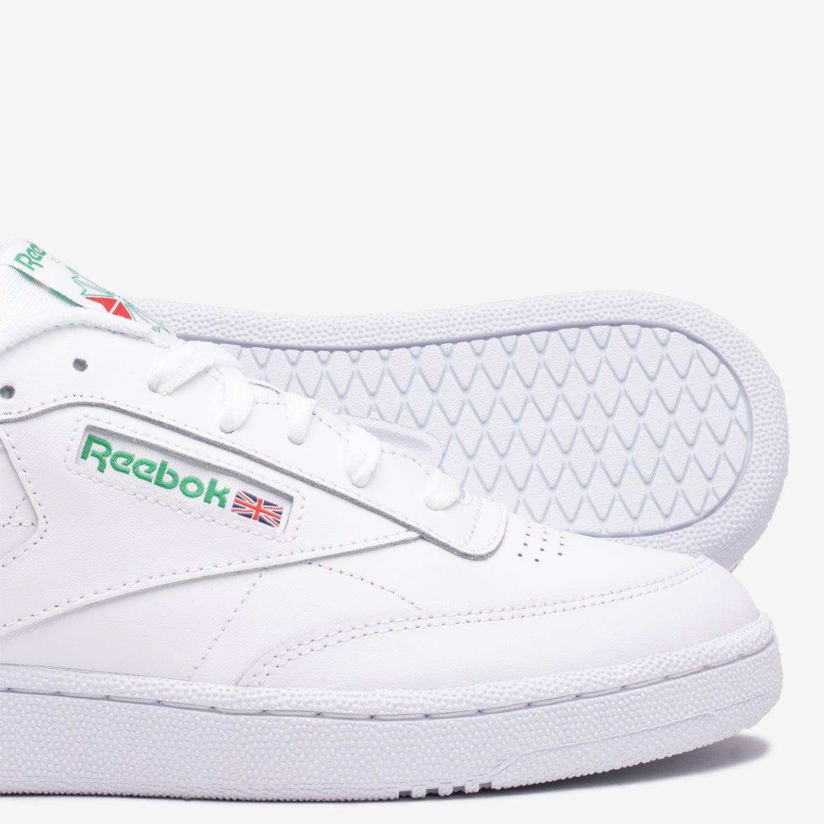 Reebok CLUB C 85 - WHITE / GREEN