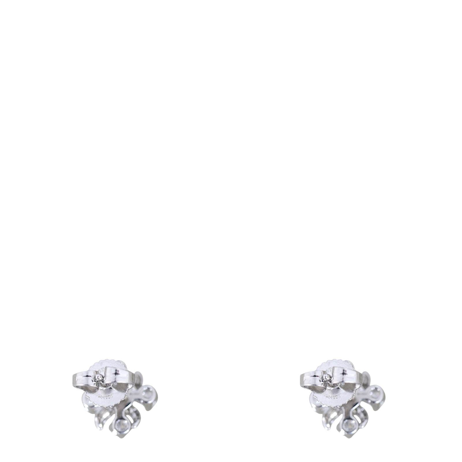 Tiffany & Co Schlumberger Diamond Platinum Lynn Stud Earrings