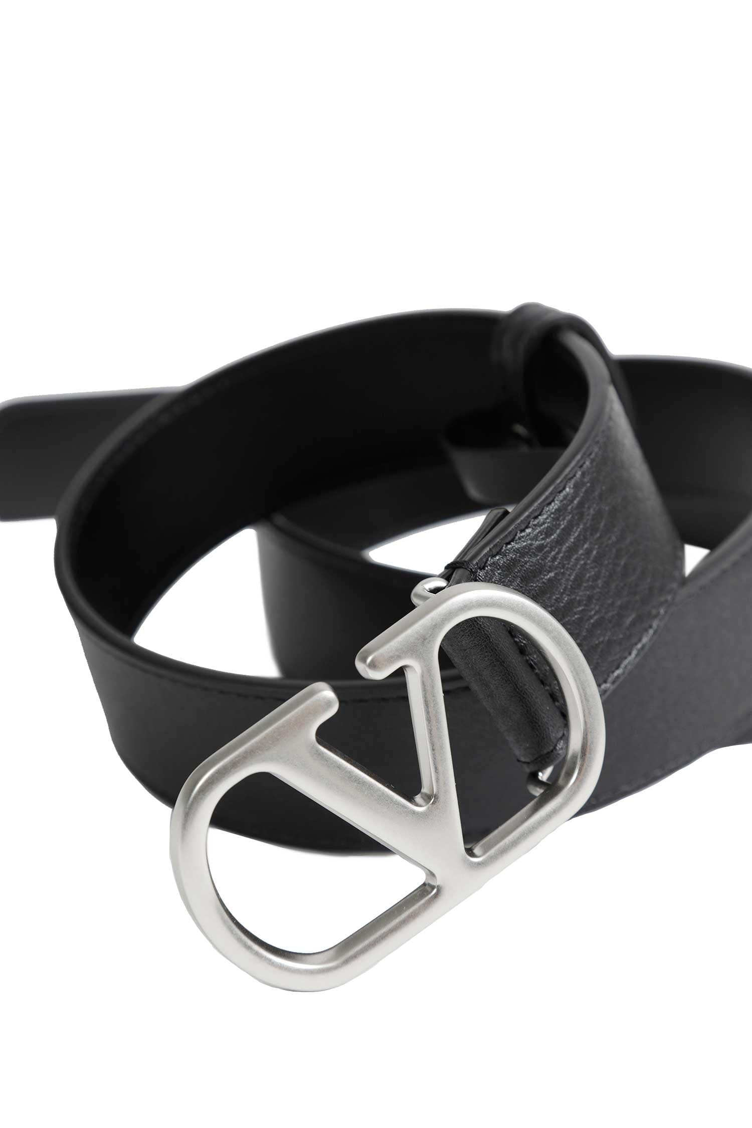 Valentino Garavani VLogo Leather Belt
