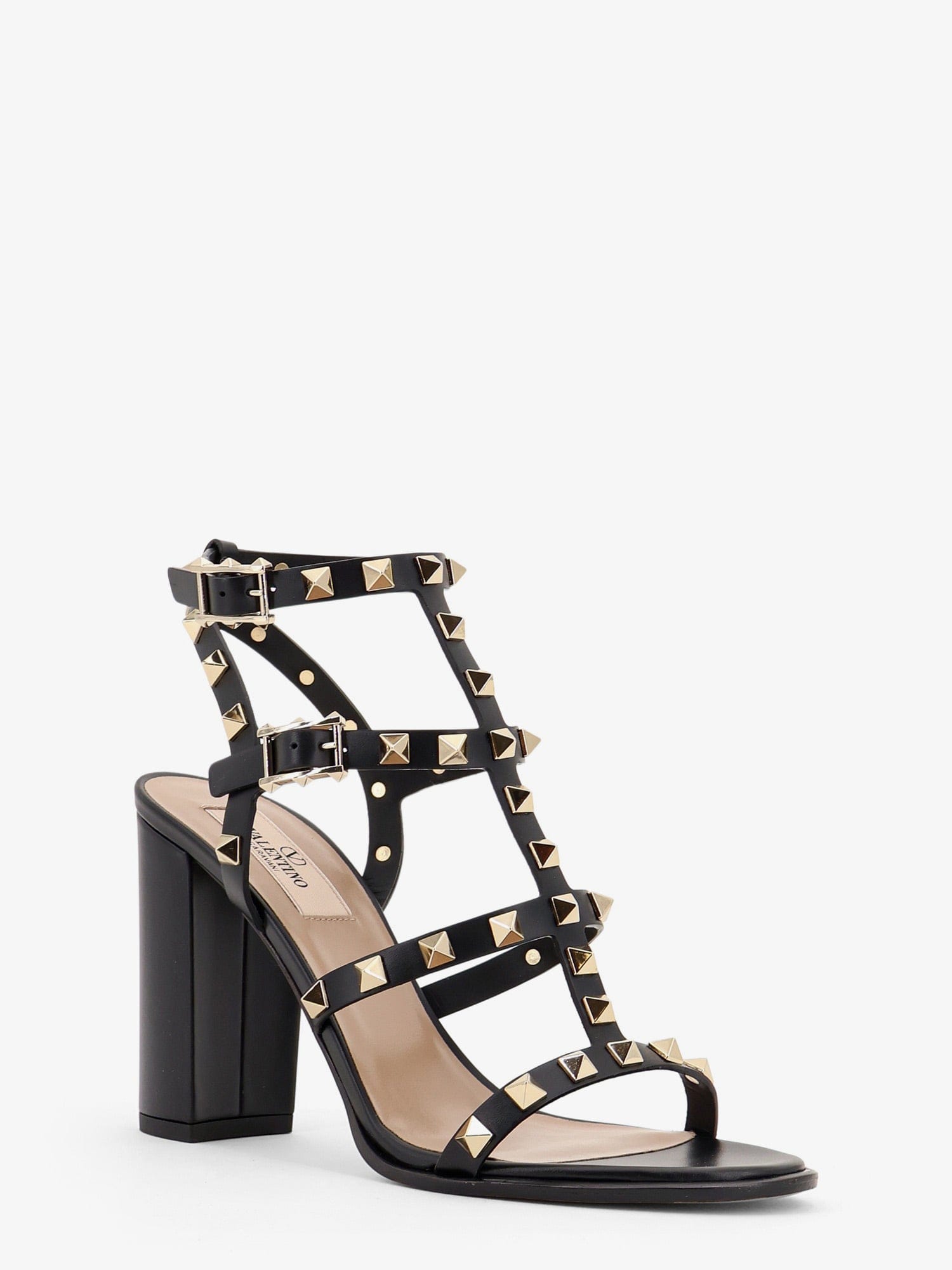 Valentino Garavani Rockstud leather sandals with iconic all - over studs