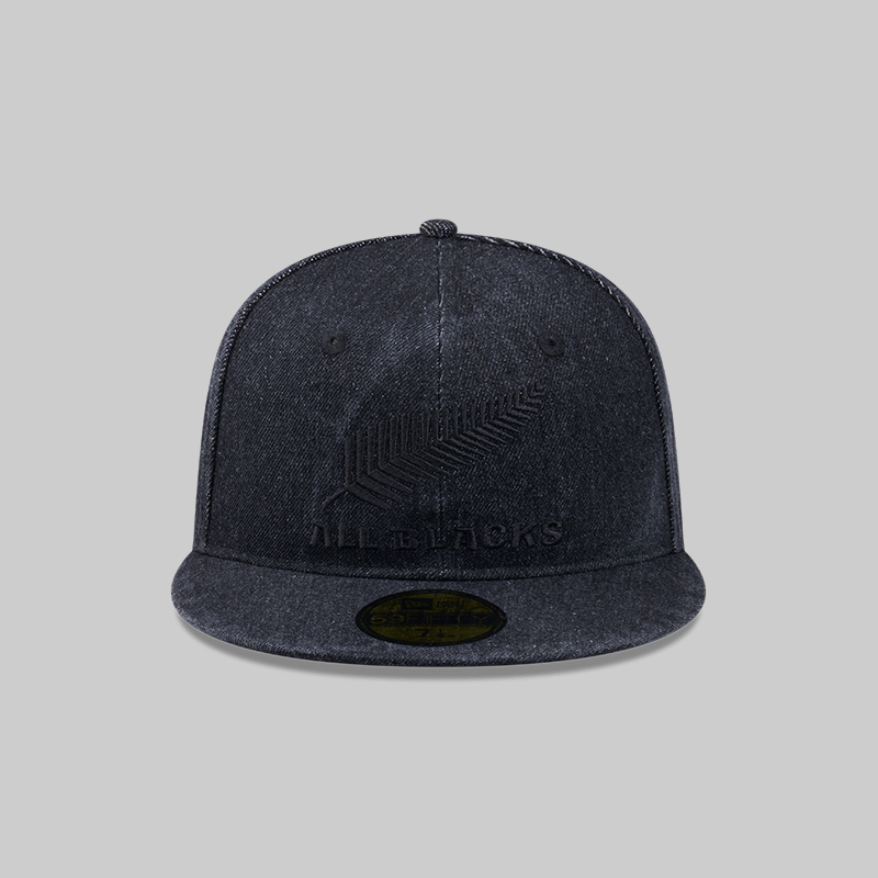 New Era All Blacks Washed Denim Collection 59Fifty Fitted All Blacks