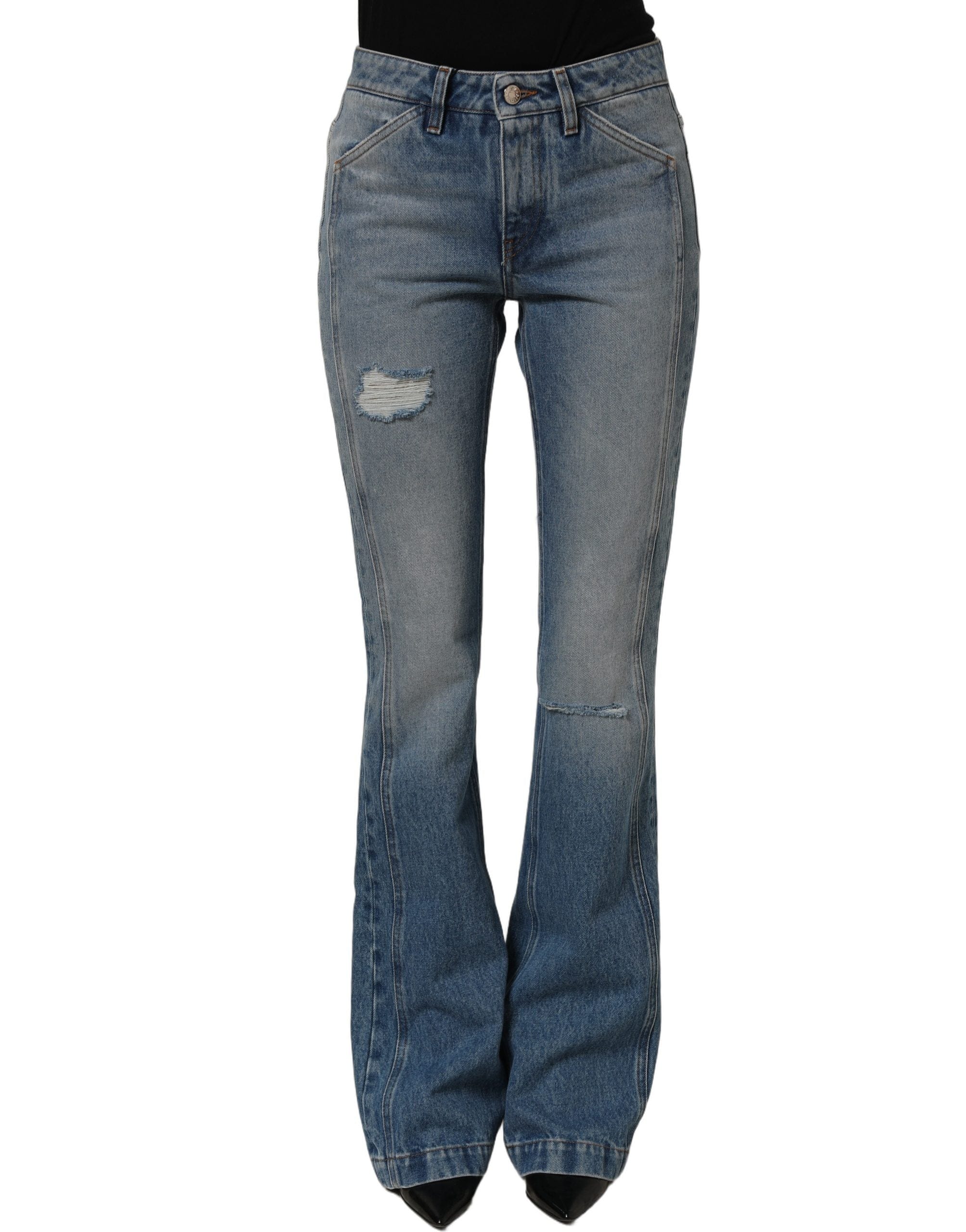 Dolce & Gabbana Cotton Boot Cut Trouser Women's Jeans