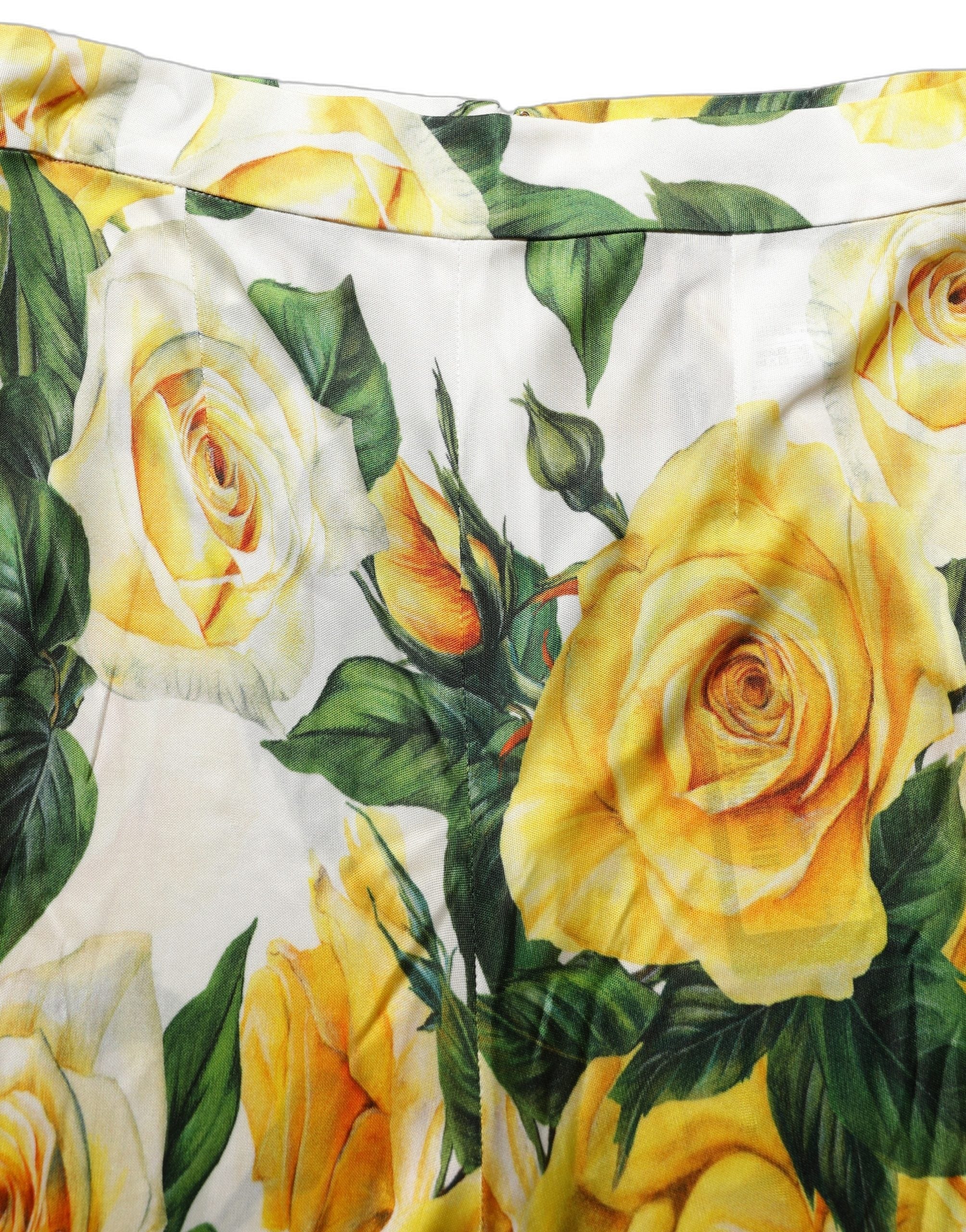 Dolce & Gabbana Floral High Waist Straight Women's Pants