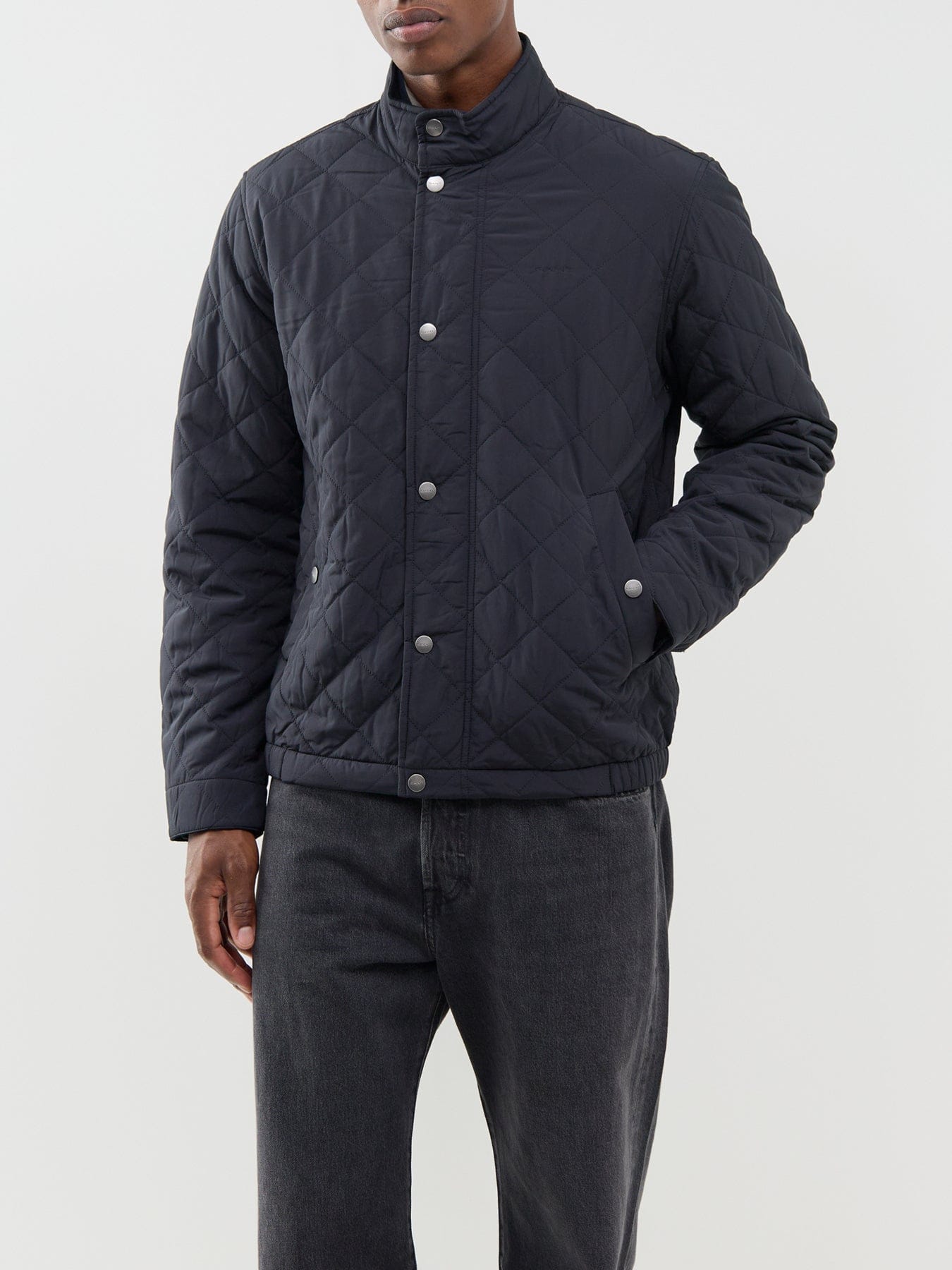 GANT Classic Quilted Jacket Black