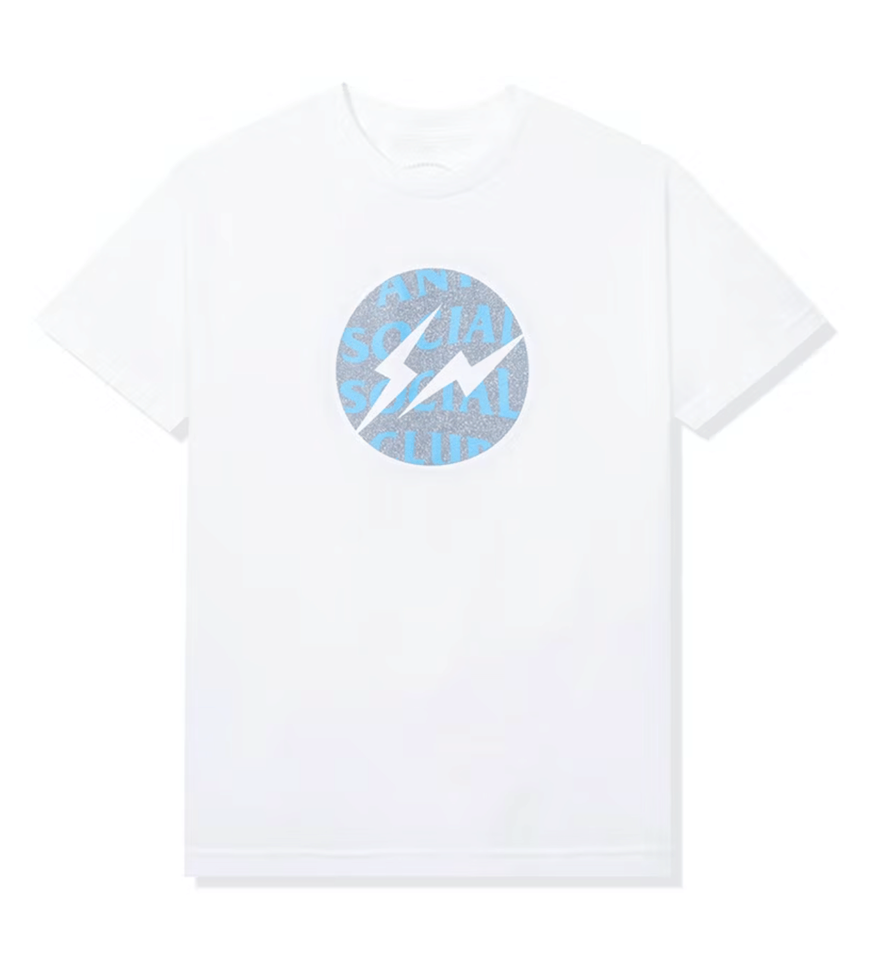 Anti Social Social Club ASSC Fragment Interference T-Shirt White/Blue