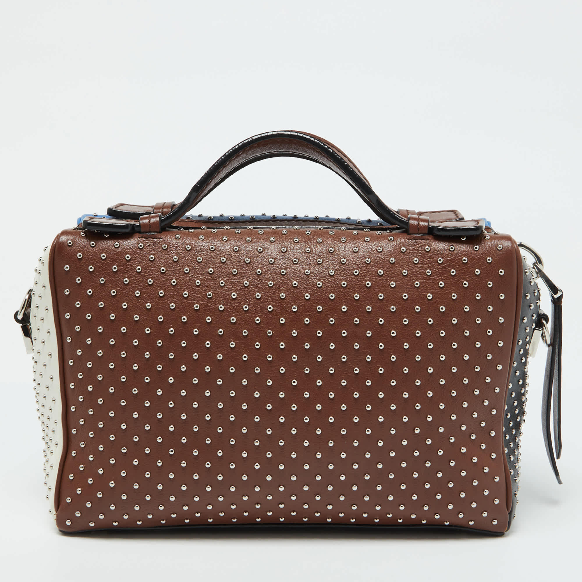 Tod's Multicolor Leather Gommino Studded Bowling Bag