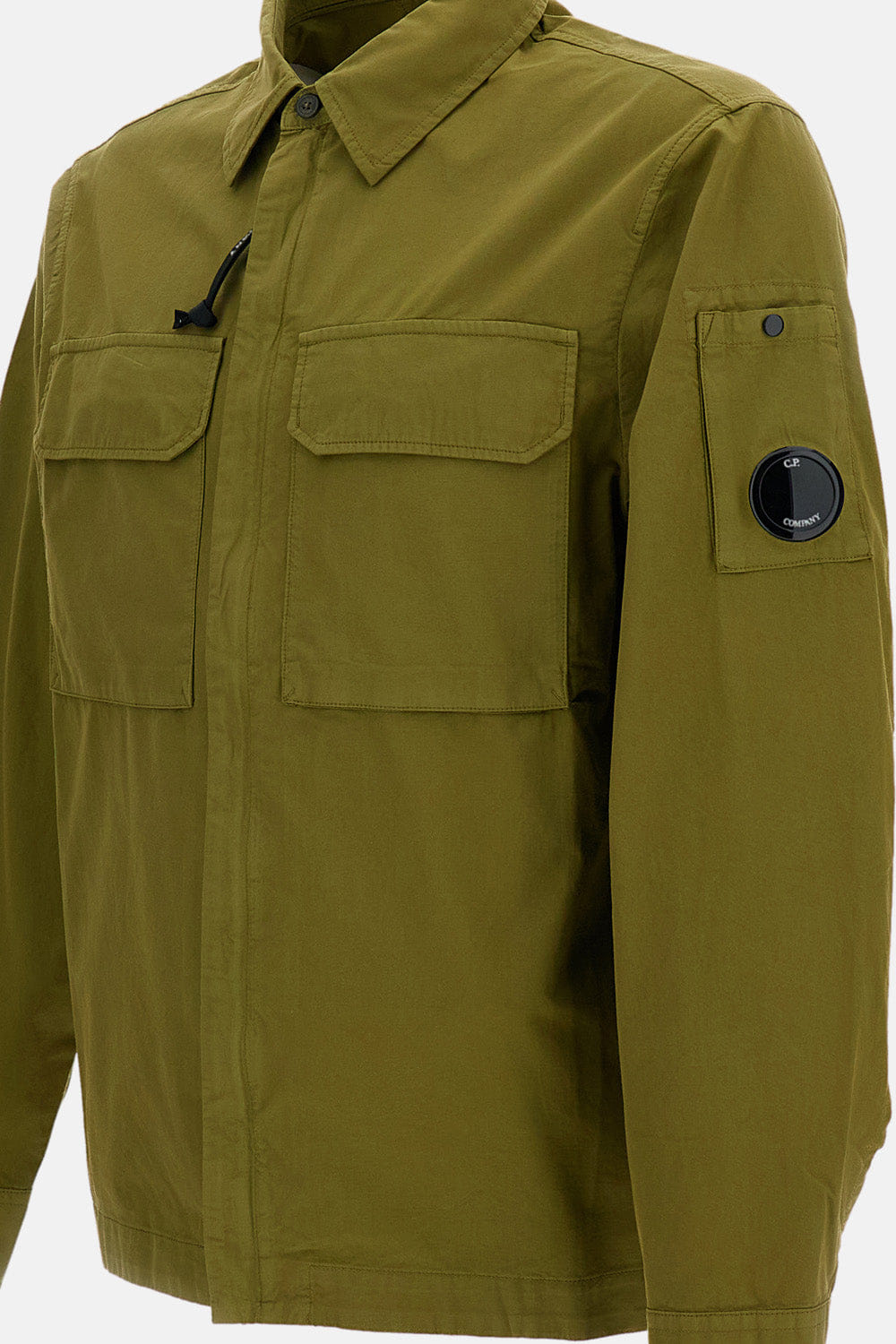 C.P. Company GIACCA/CAMICIA CON ZIP IN GABARDINE ORGANICO