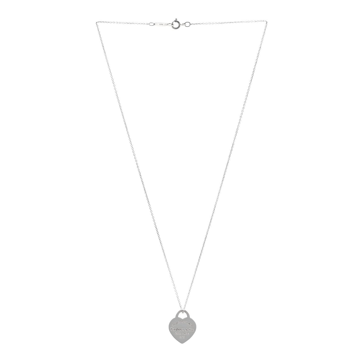 Tiffany Sterling Silver Small Return To Tiffany Heart Pendant Necklace