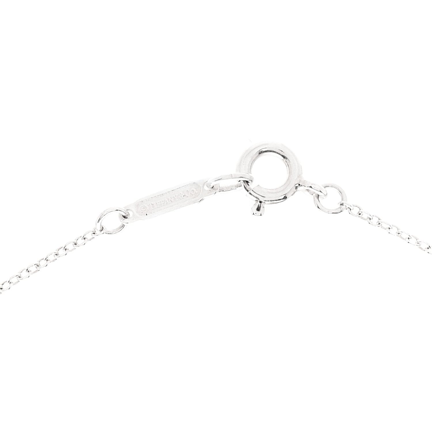 Tiffany Sterling Silver Small Bow Pendant Necklace