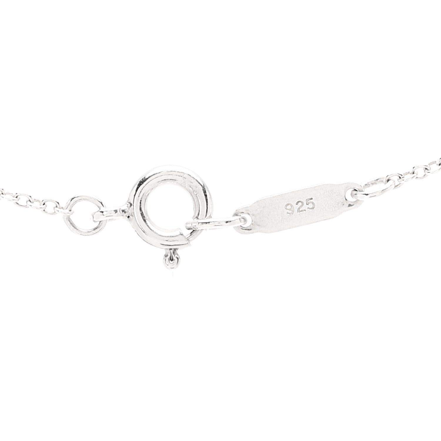 Tiffany Sterling Silver Small Bow Pendant Necklace