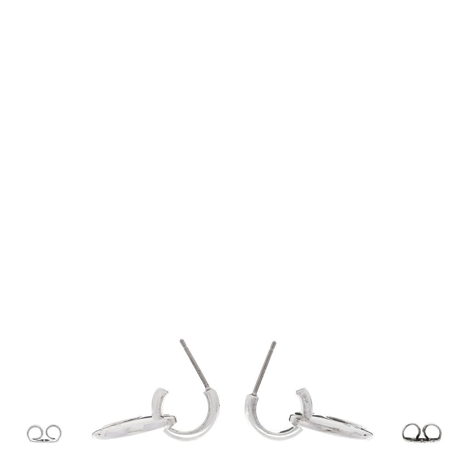 Tiffany Sterling Silver Heart Stencil Earrings