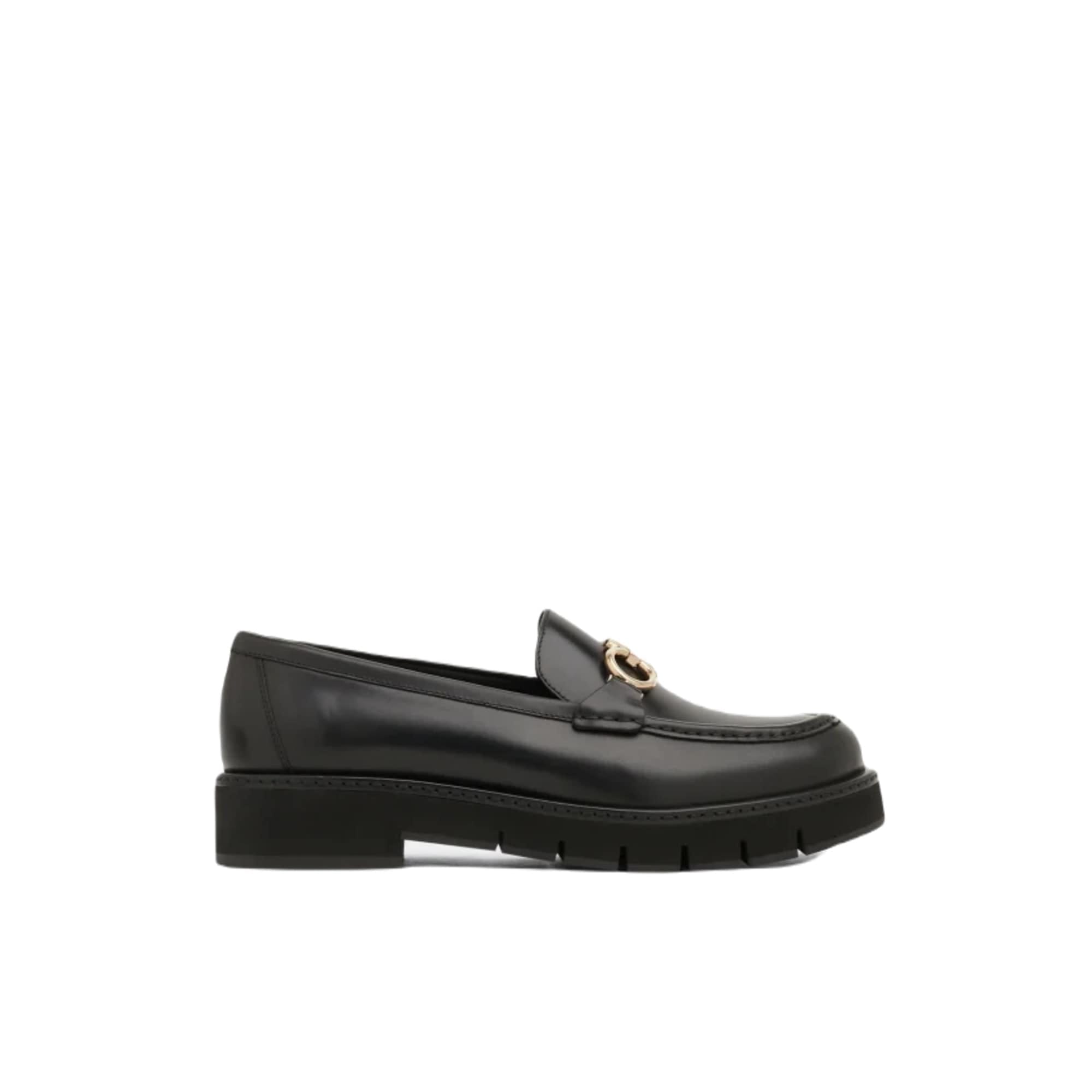 Ferragamo Rolo Chunky Leather Loafers