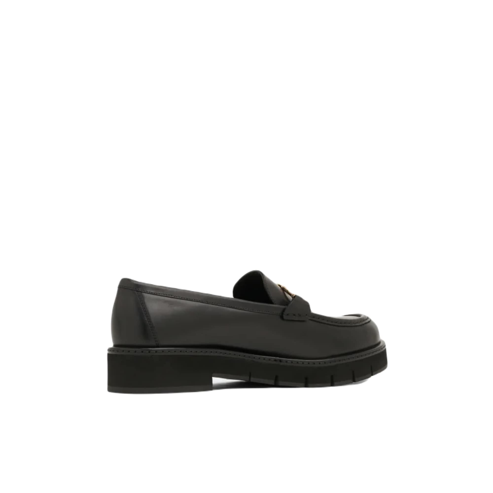 Ferragamo Rolo Chunky Leather Loafers