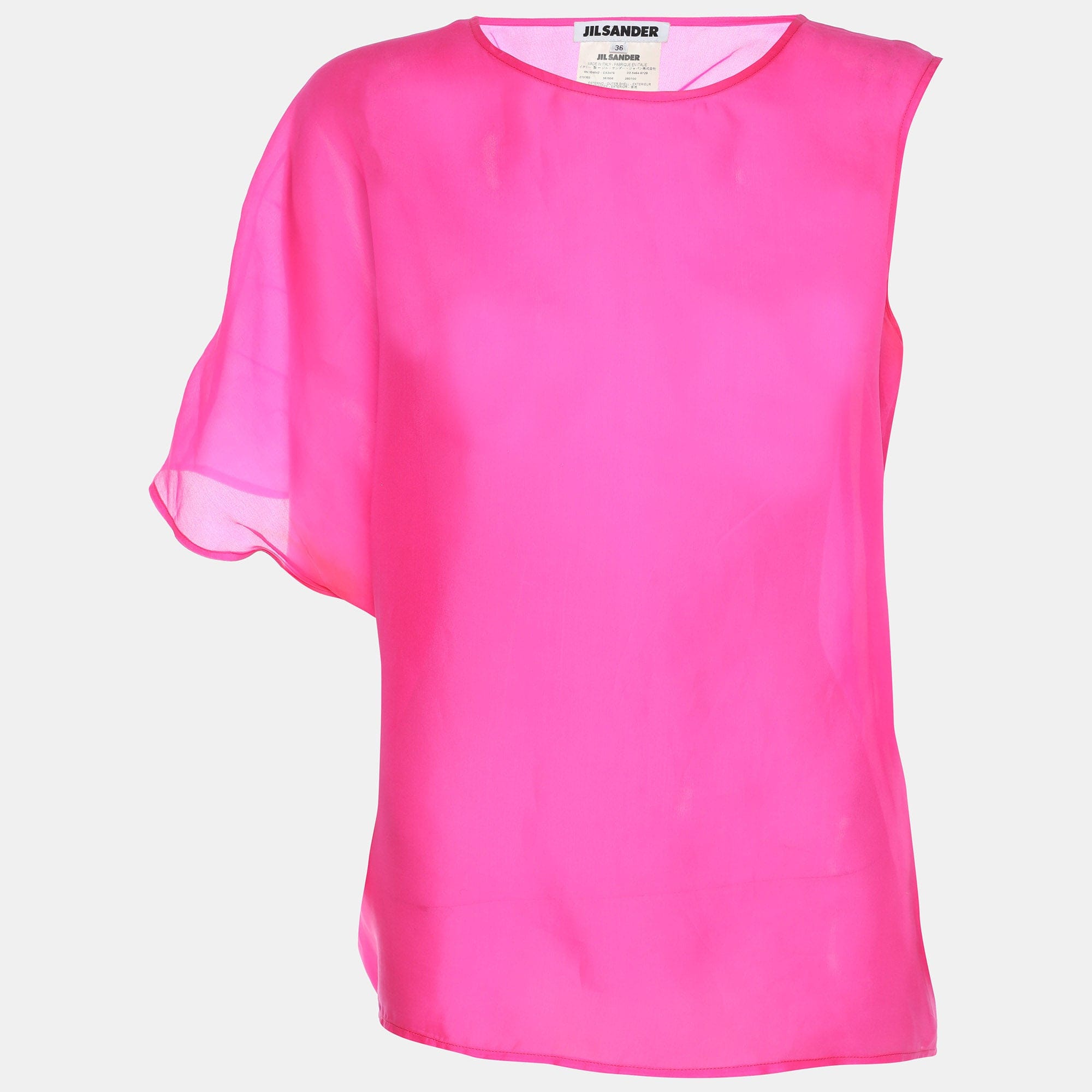 Jil Sander Pink Silk Top