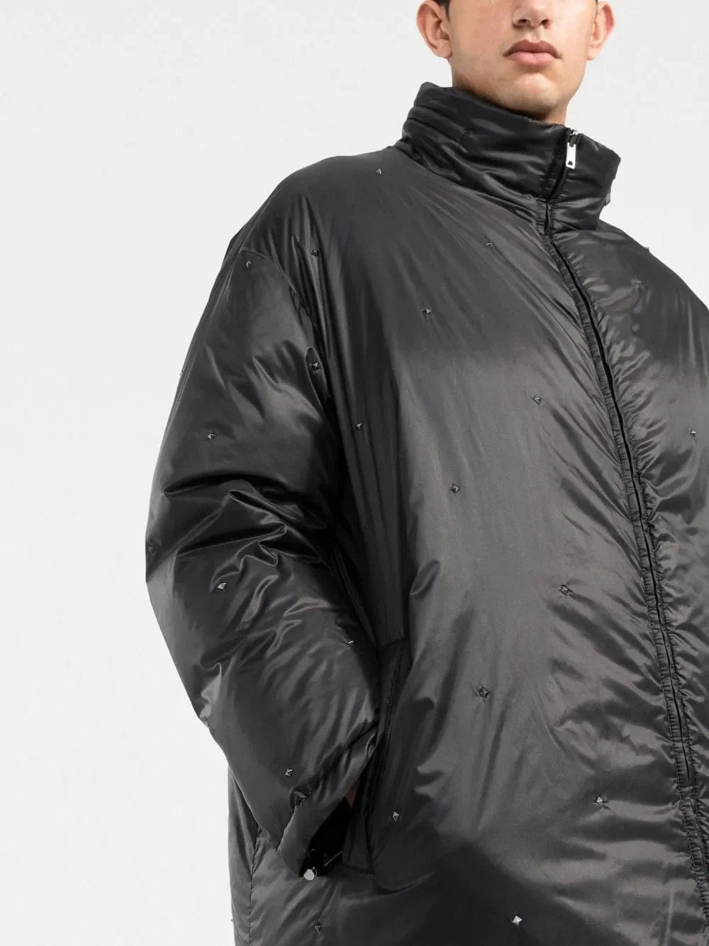 Valentino Garavani Reversible Rockstud Puffer Jacket