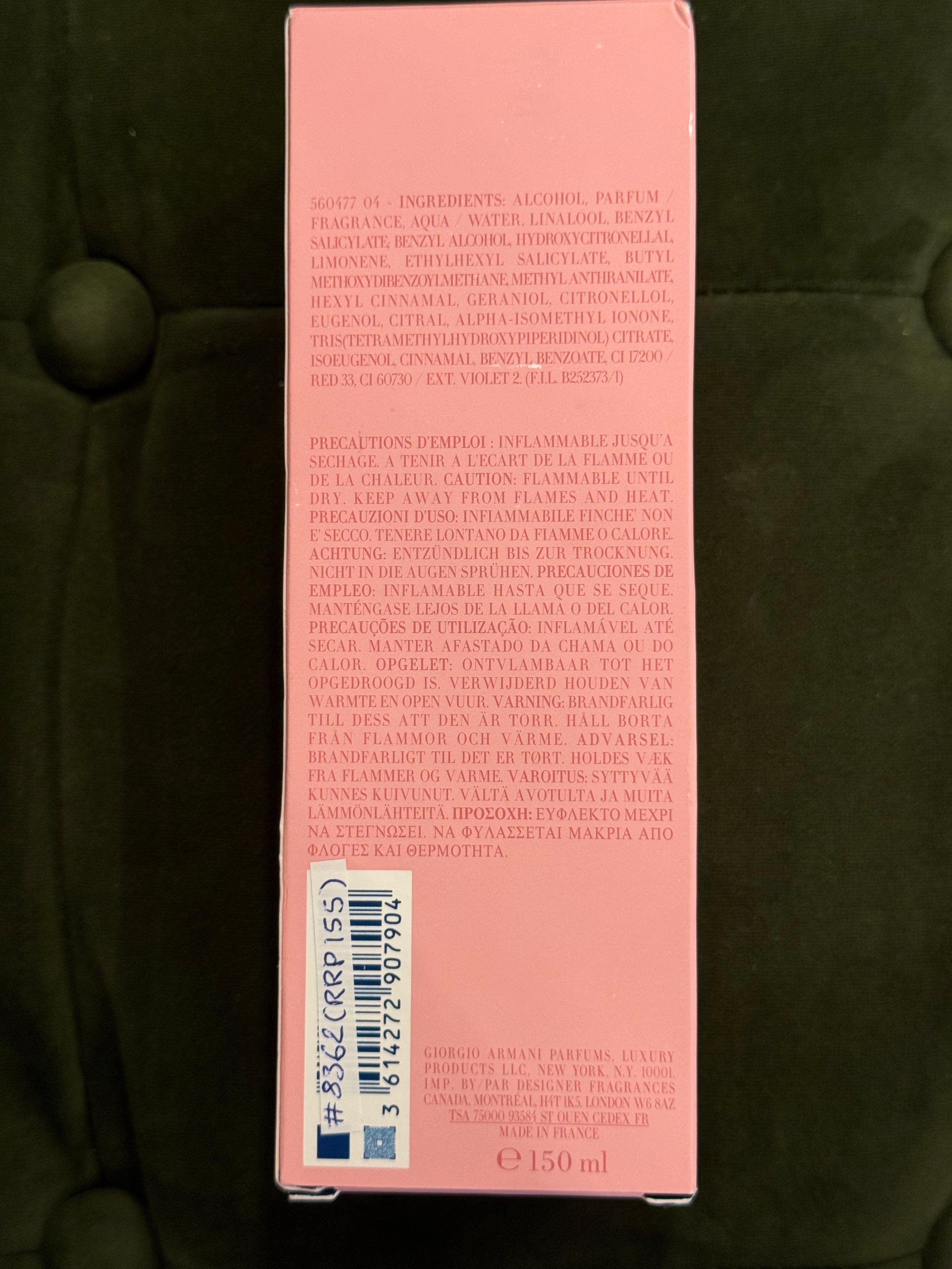 Siopaella Designer Exchange ARMANI - Perfume recharge