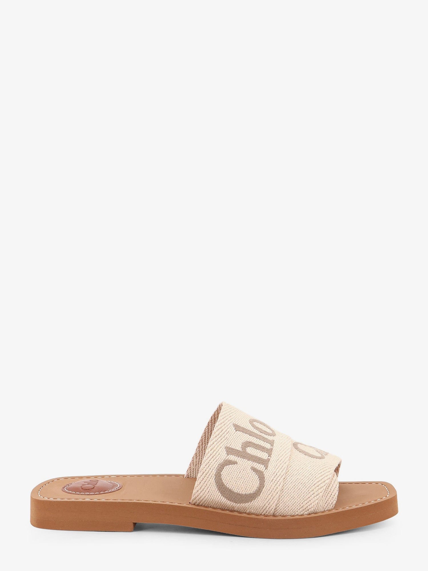 Chloe Woody linen sandals