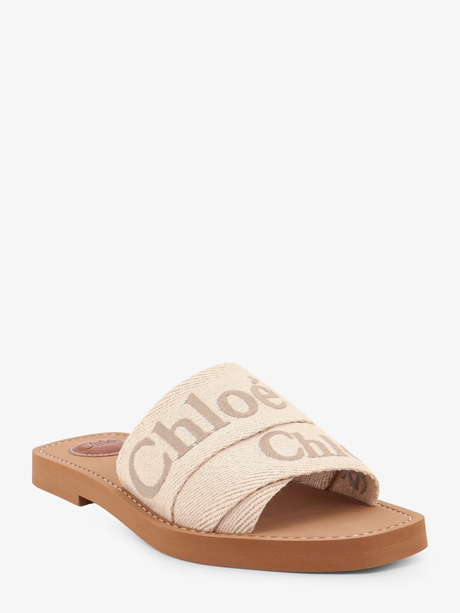 Chloe Woody linen sandals