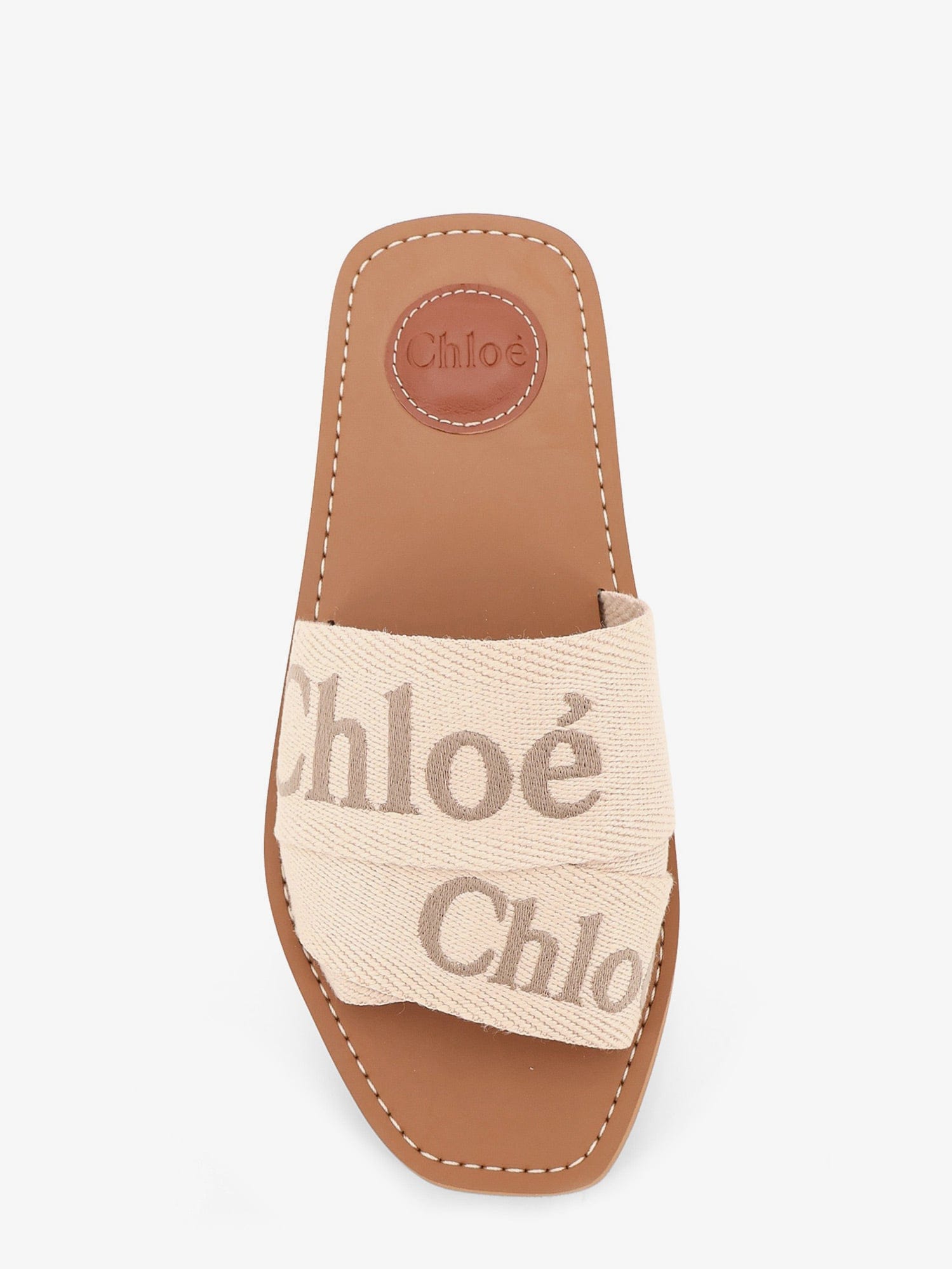 Chloe Woody linen sandals