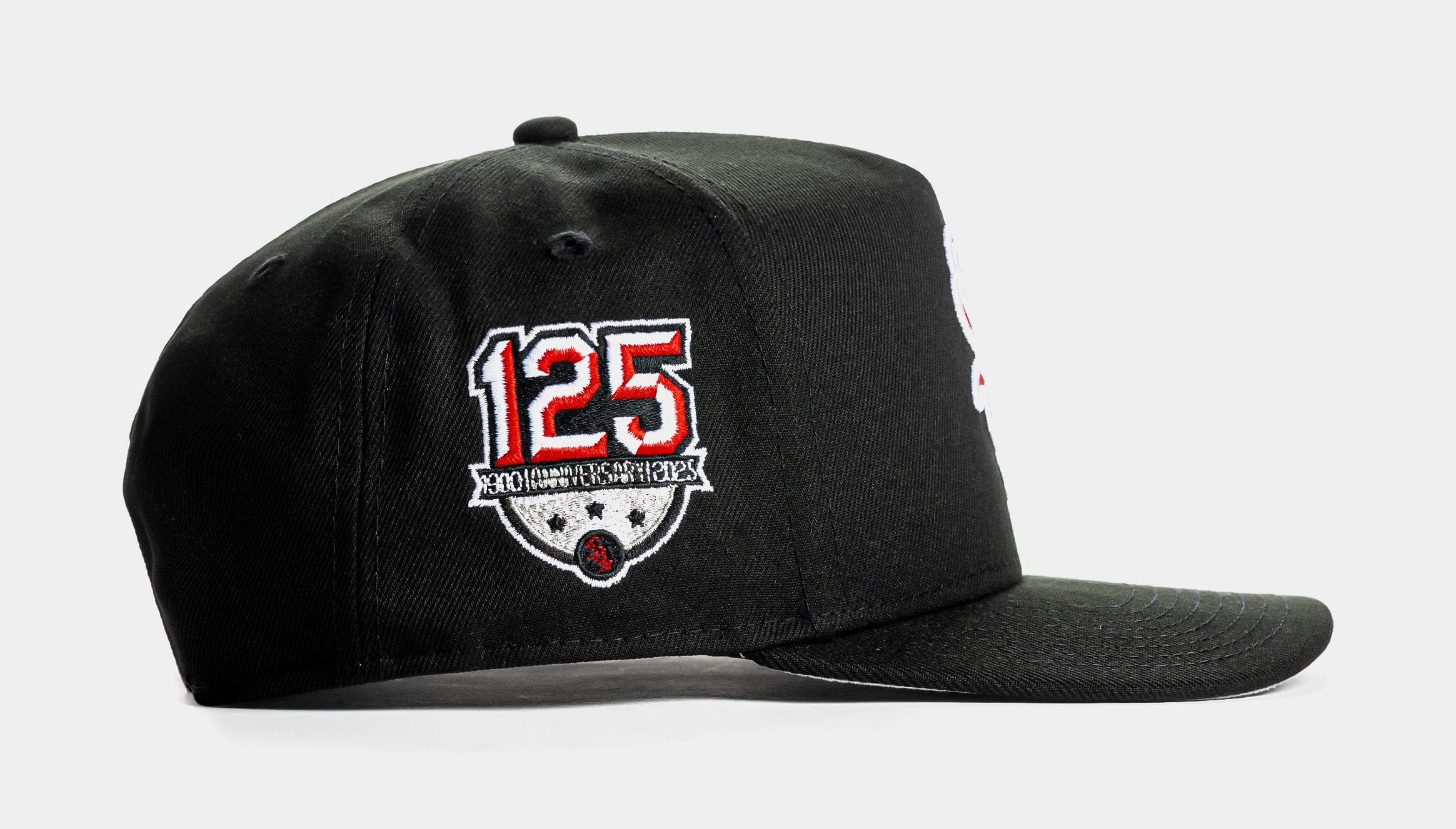 NEW ERA Shoe Palace Exclusive Chicago White Sox Black Red 9Fifty AF Snapback Mens Hat (Black/Red)