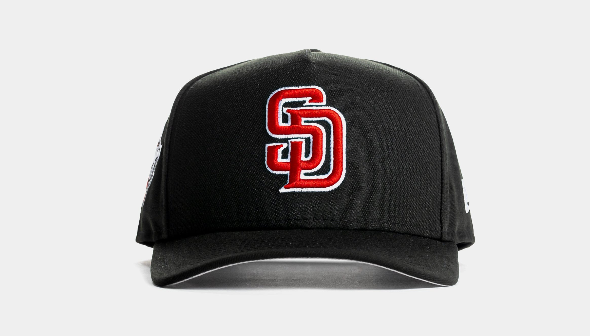 NEW ERA Shoe Palace Exclusive San Diego Padres Black Red 9Fifty AF Snapback Mens Hat (Black/Red)
