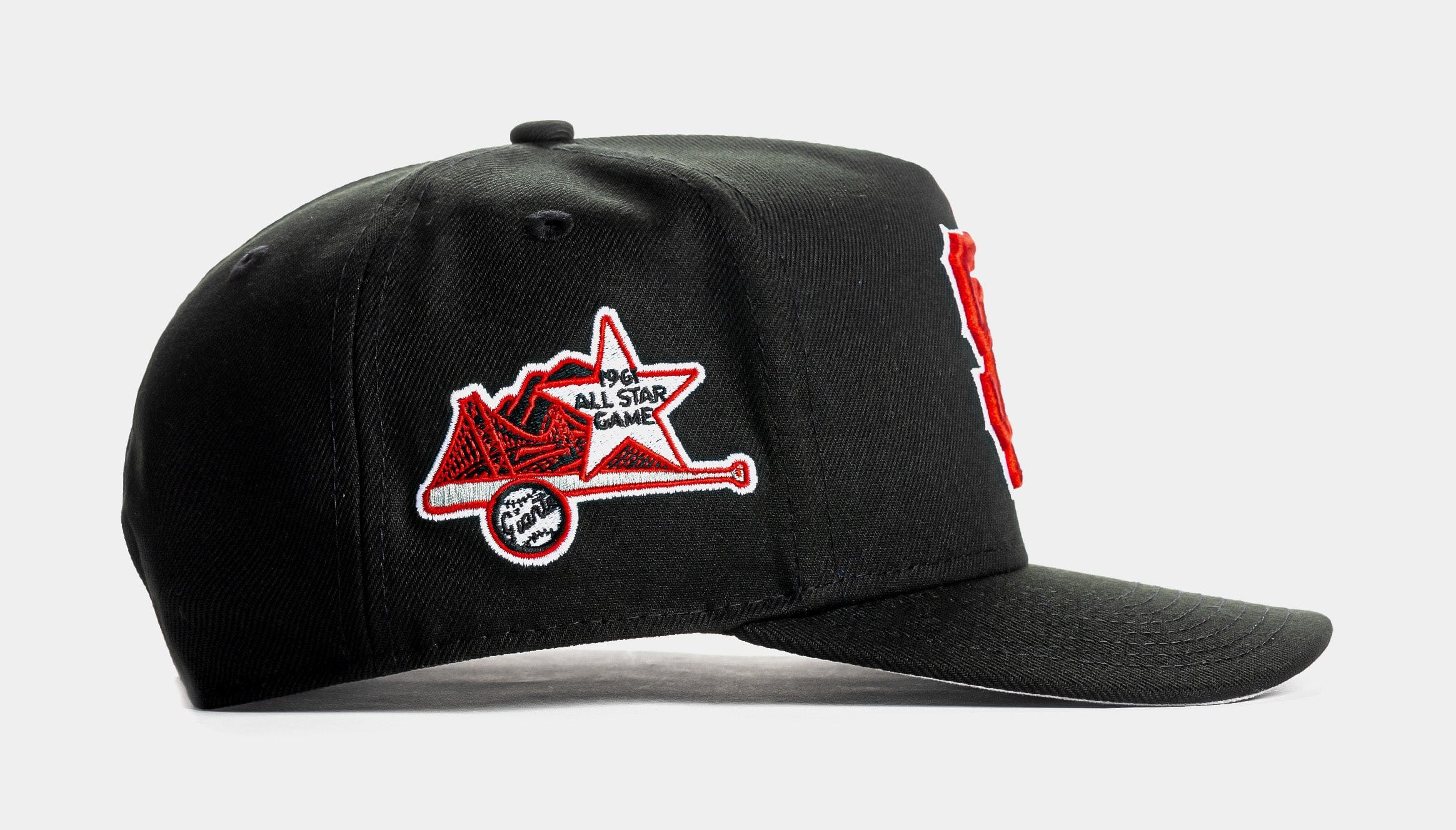 NEW ERA Shoe Palace Exclusive San Francisco Giants Black Red 9Fifty AF Snapback Mens Hat (Black/Red)