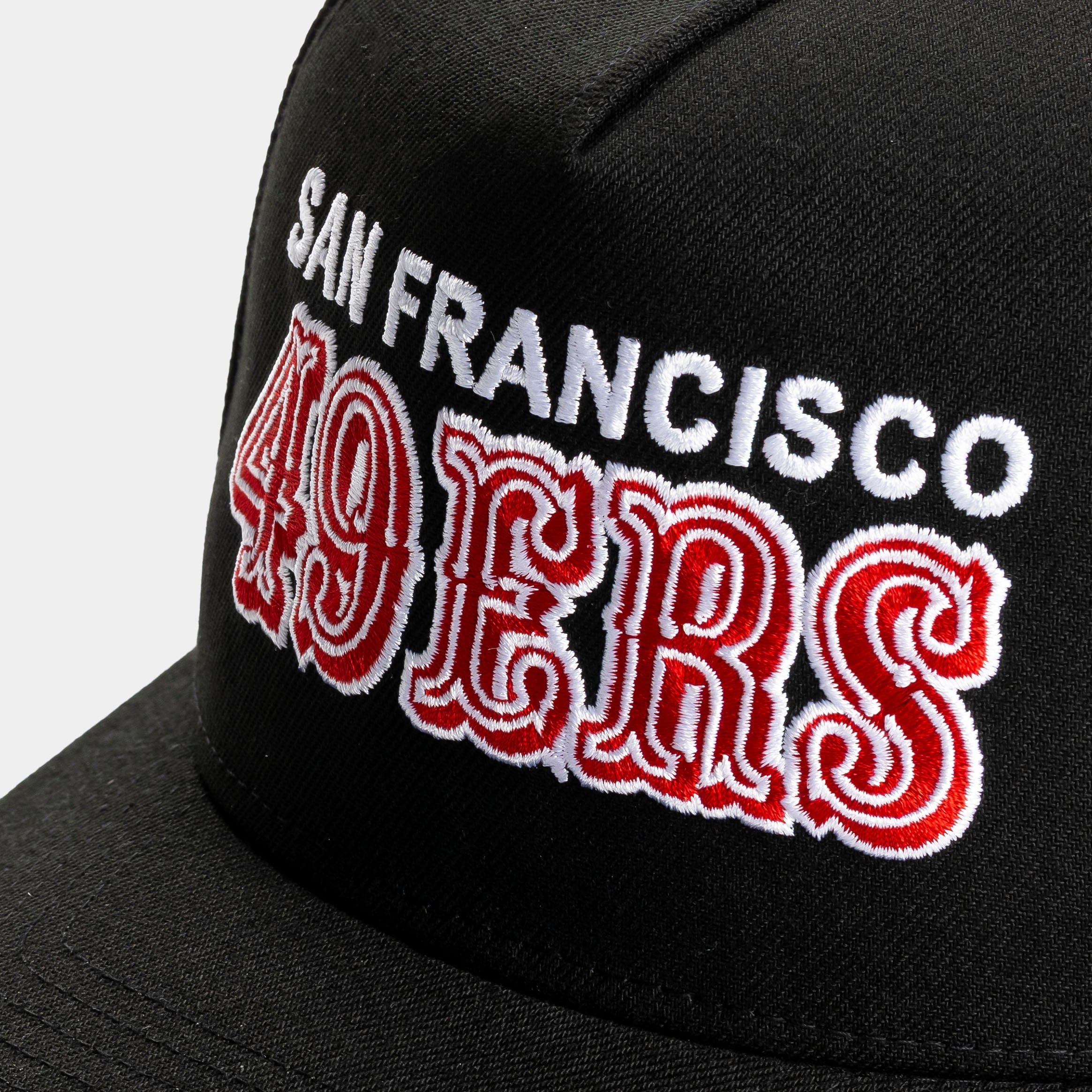 NEW ERA Shoe Palace Exclusive San Francisco 49ers Black Red 9Fifty AF Snapback Mens Hat (Black/Red)