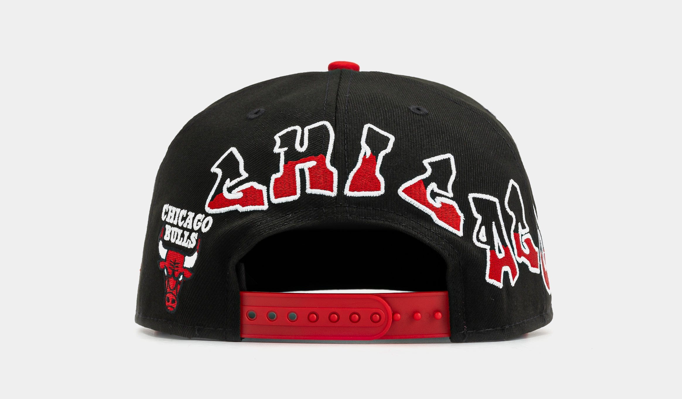 NEW ERA Shoe Palace x New Era NBA 90s Graffiti Exclusive Chicago Bulls 950AF Snapback Mens Hat (Black/Red)
