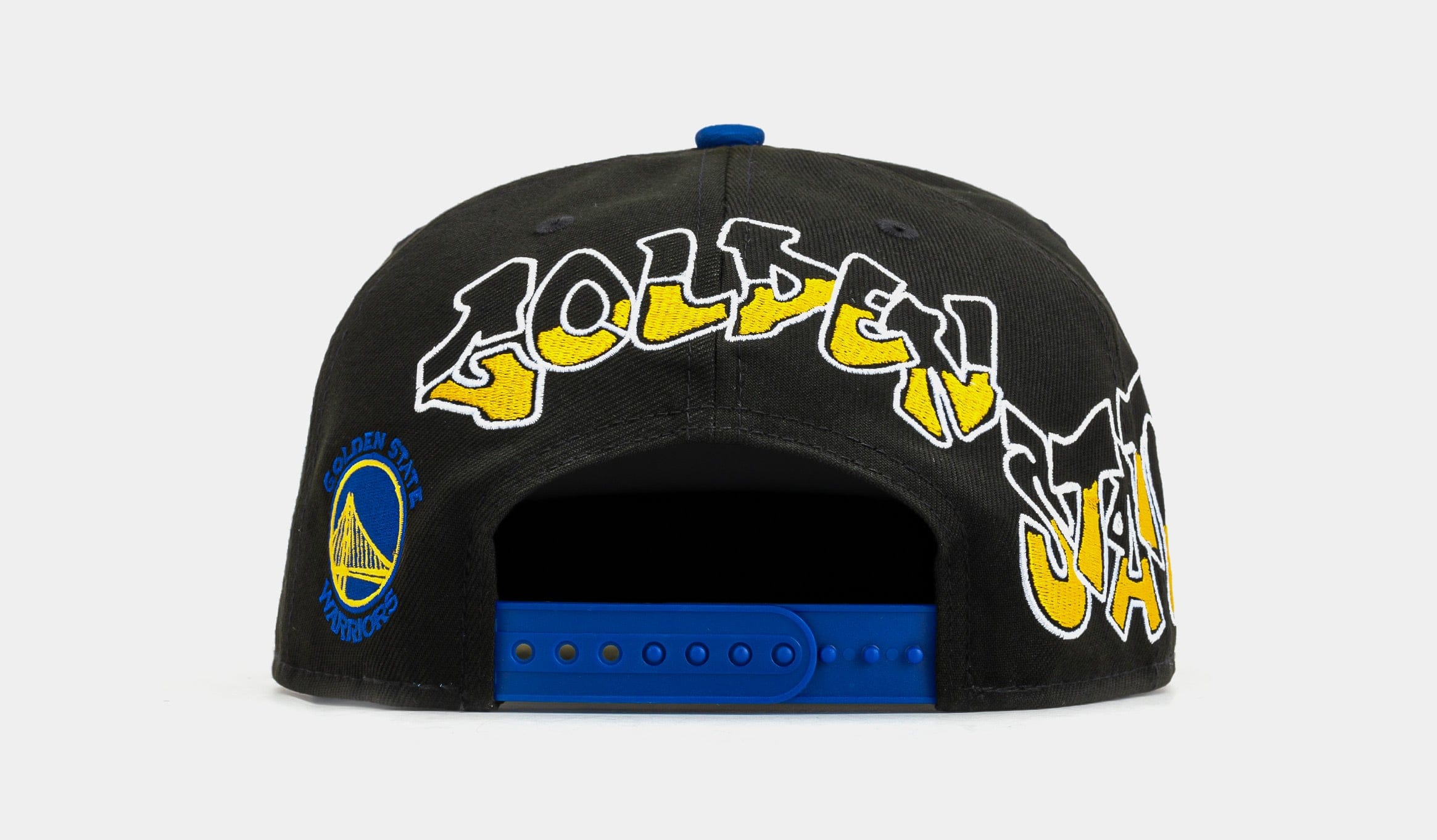 NEW ERA Shoe Palace x New Era NBA 90s Graffiti Exclusive Golden State Warriors 950AF Snapback Mens Hat (Black/Yellow)