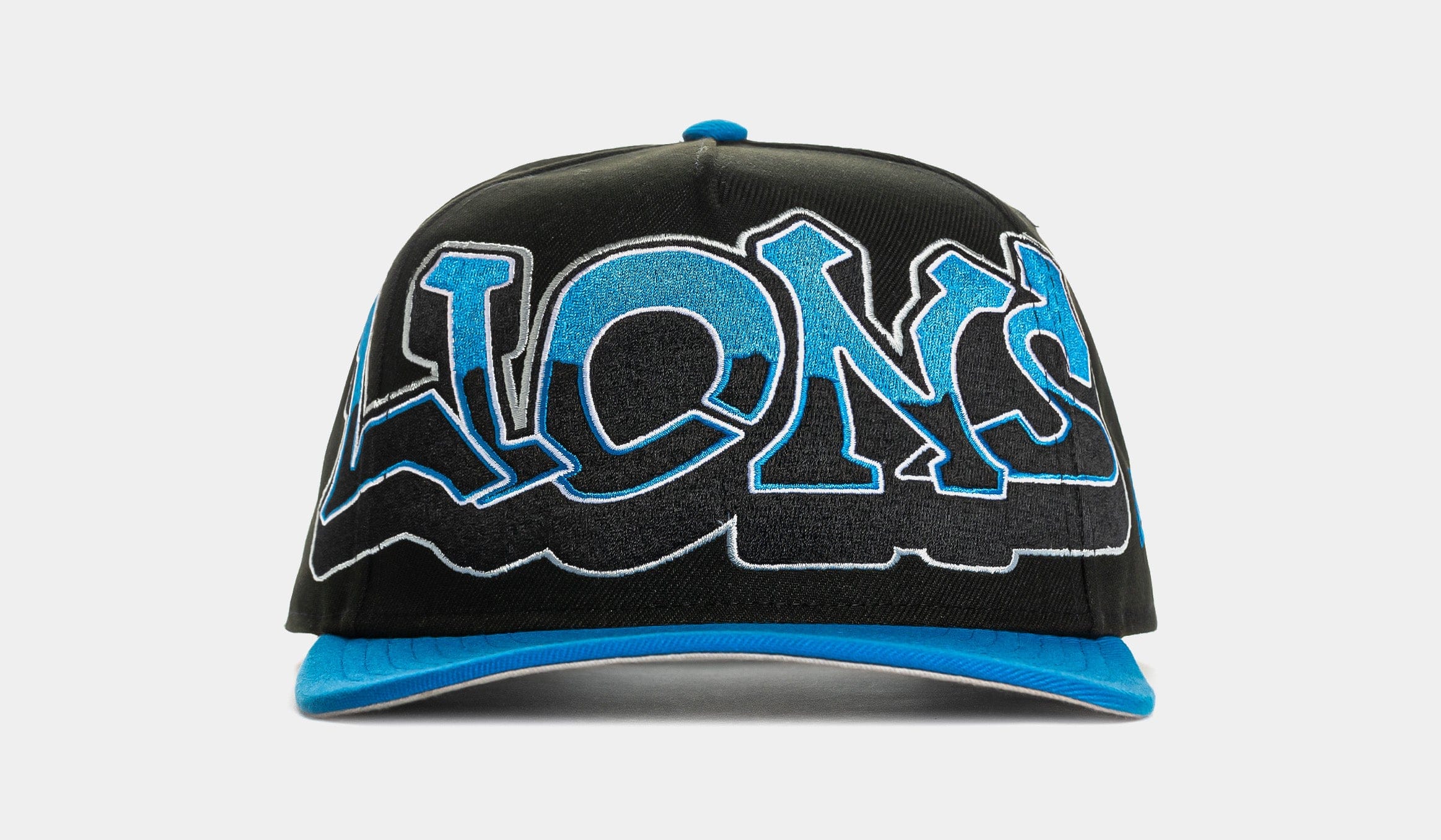 NEW ERA Shoe Palace x New Era NFL 90s Graffiti Exclusive Detroit Lions Snapback Mens Hat (Black/Blue)