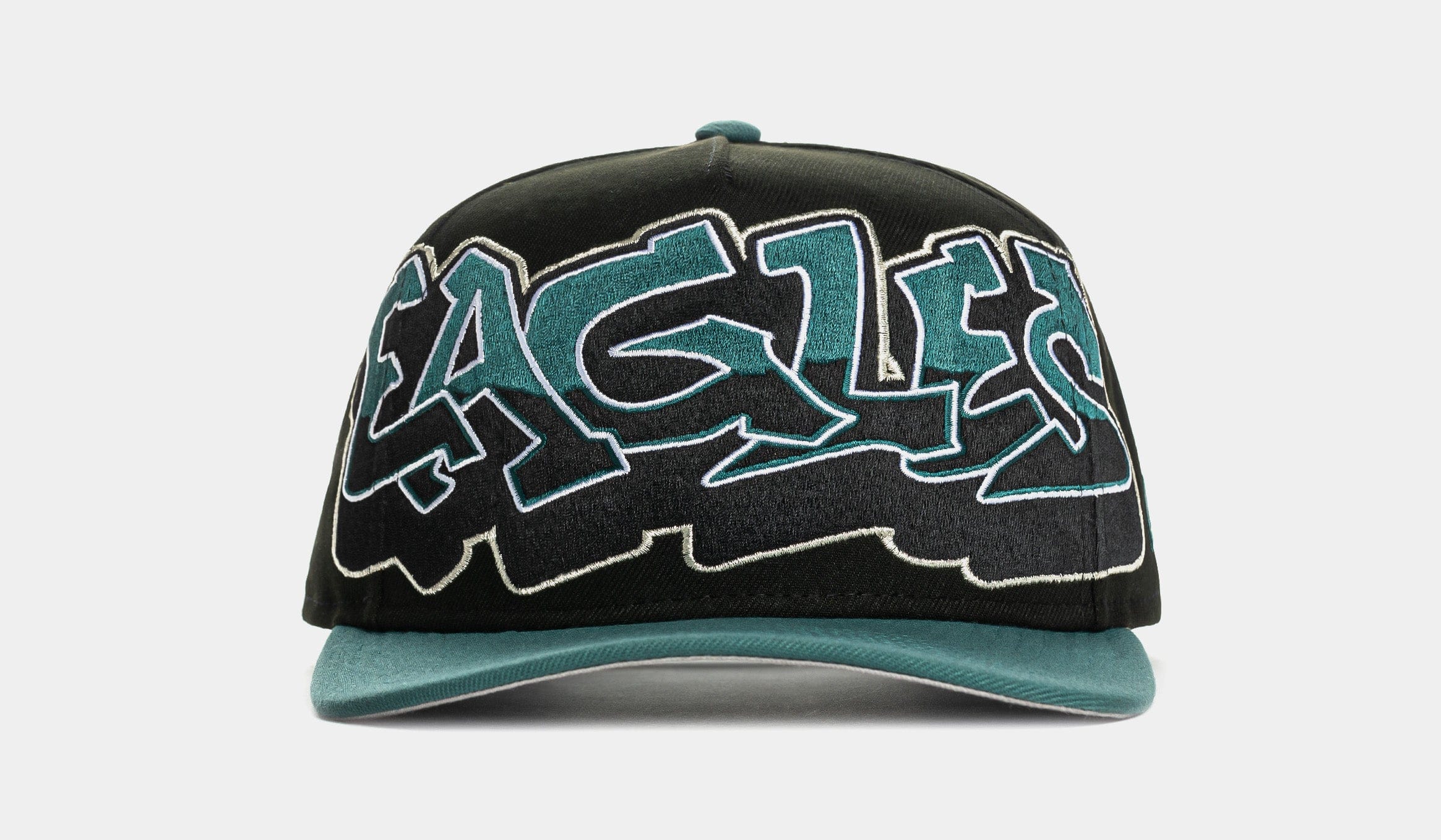 NEW ERA Shoe Palace x New Era NFL 90s Graffiti Exclusive Philadelphia Eagles Snapback Mens Hat (Black/Green)