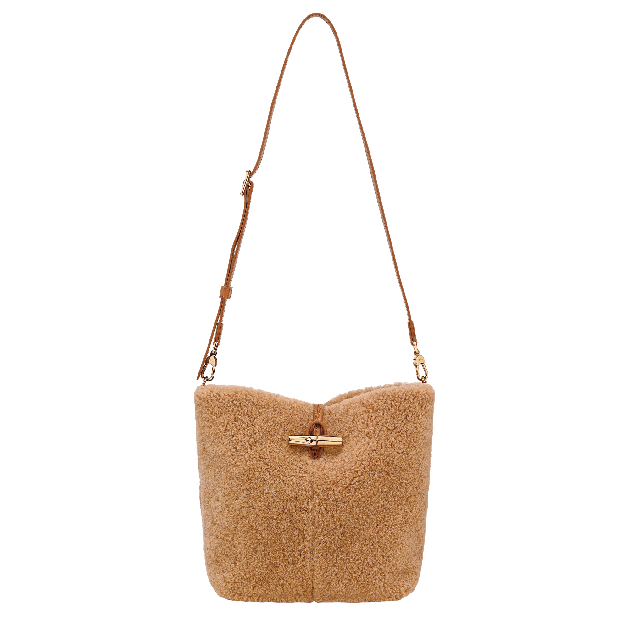 Long Champ Longchamp Le Roseau Crossbody bag Camel