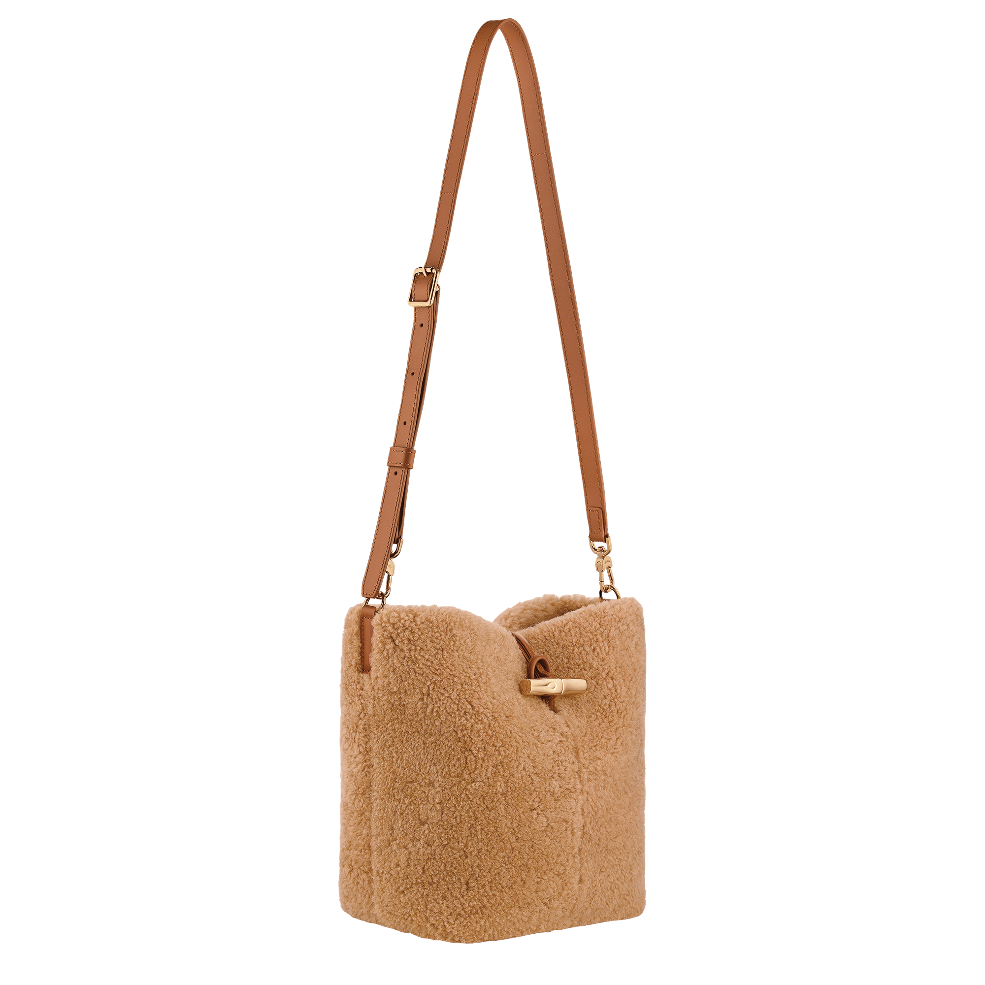 Long Champ Longchamp Le Roseau Crossbody bag Camel