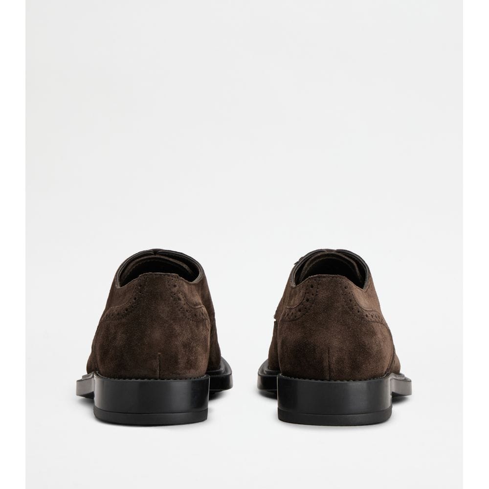 Tod's Tods Lace - Ups In Suede Brown Mens
