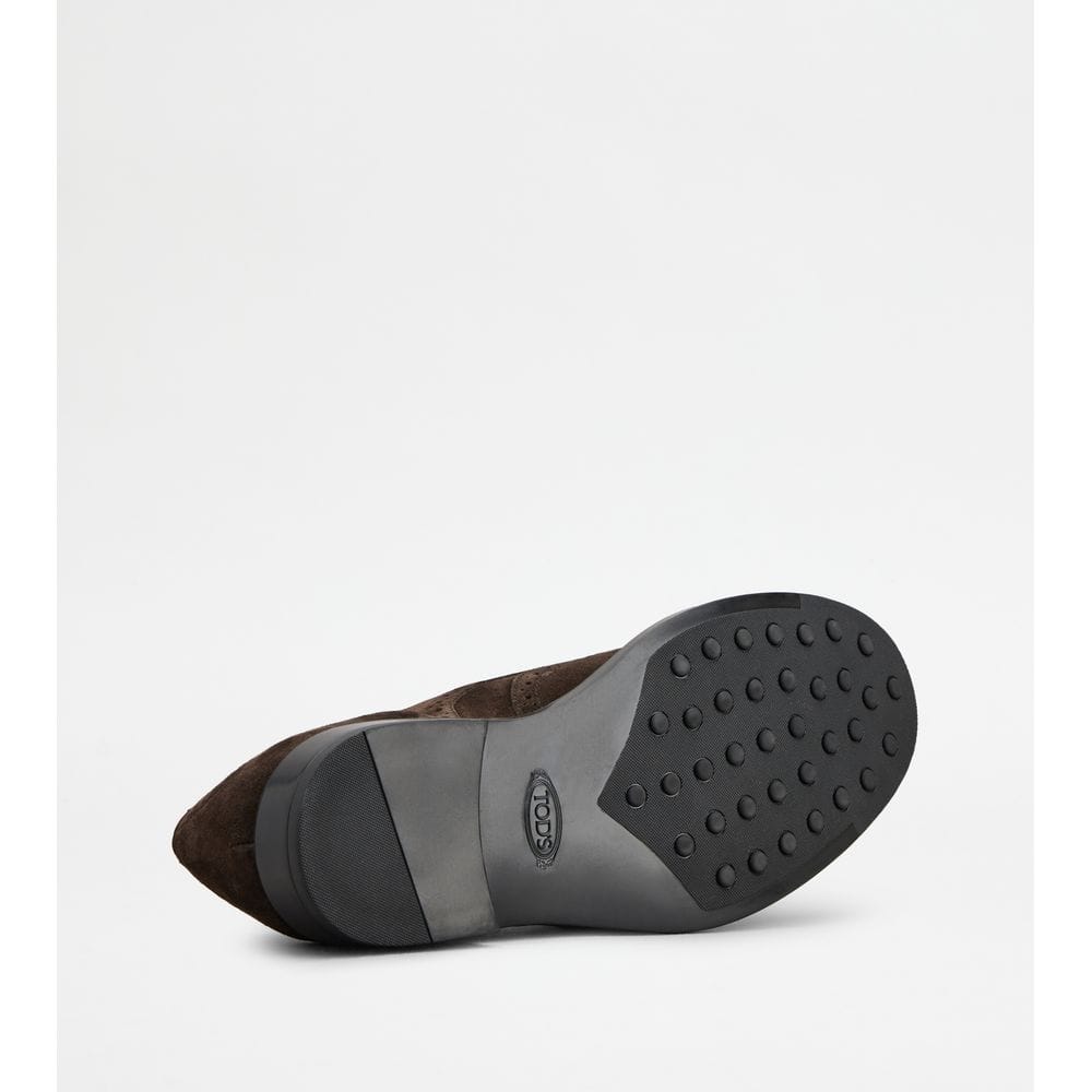 Tod's Tods Lace - Ups In Suede Brown Mens