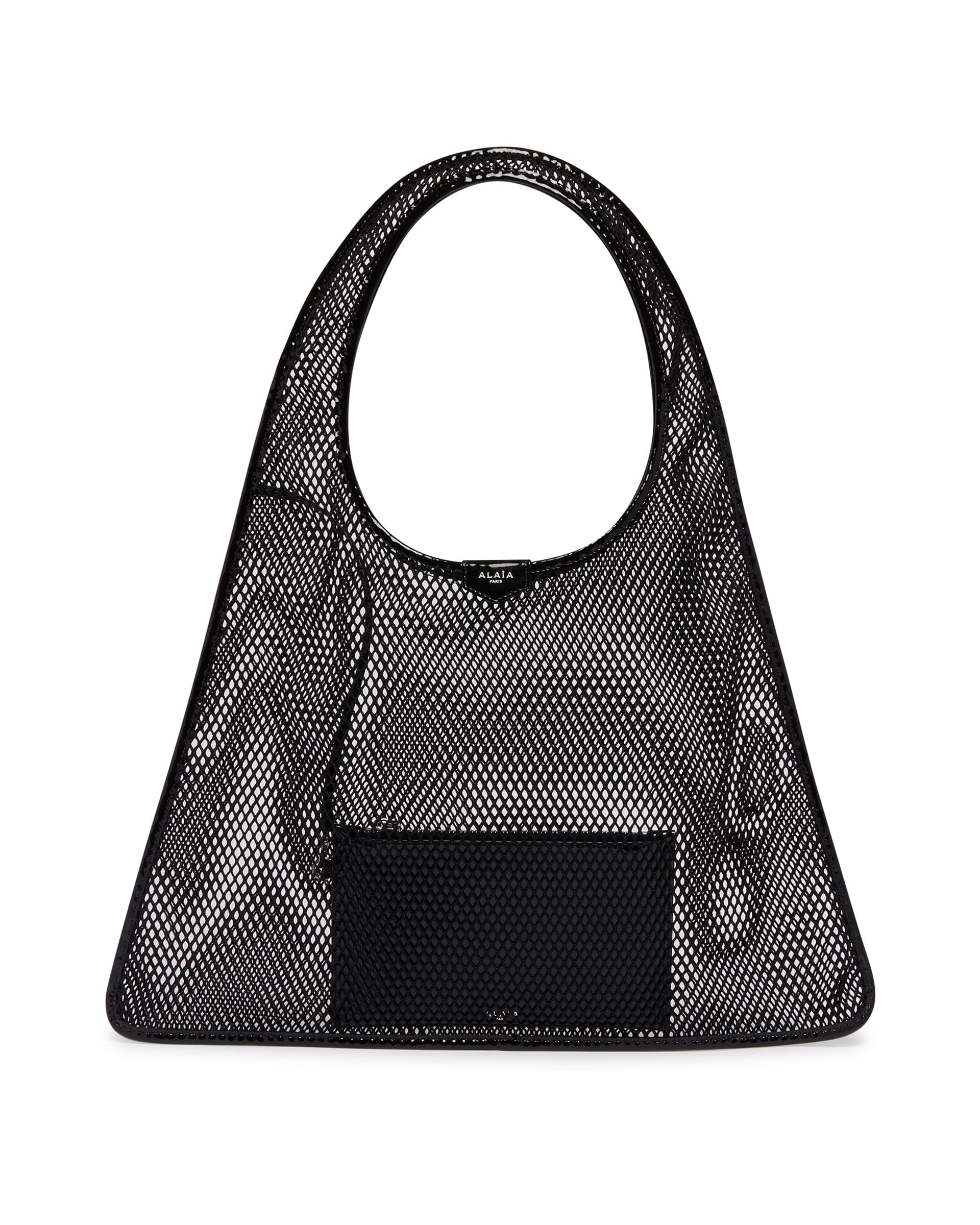 Alaia Borsa One Piece Hobo In Rete Nera